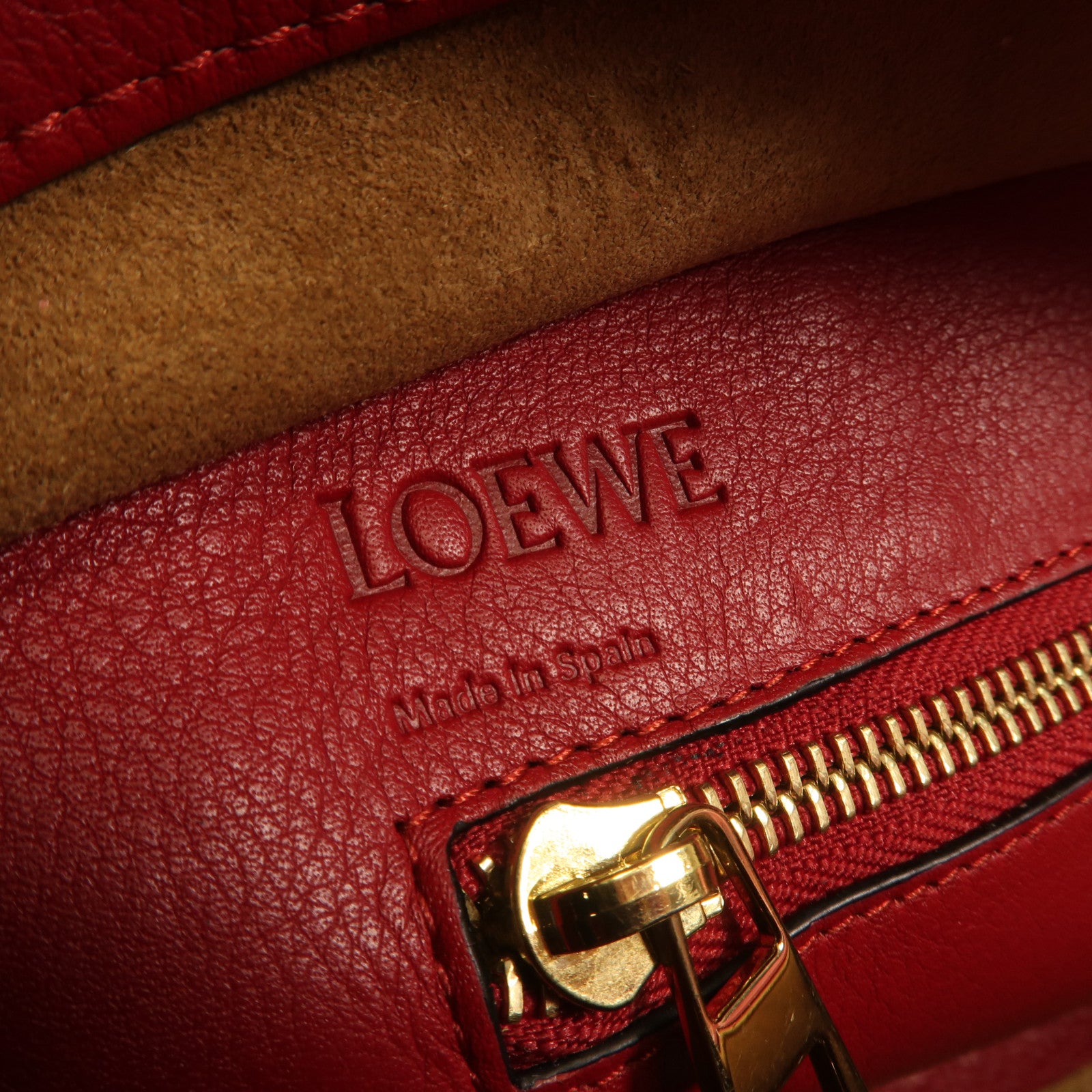 LOEWE 牛皮皮革Amazona Bag金扣手挽肩背兩用袋