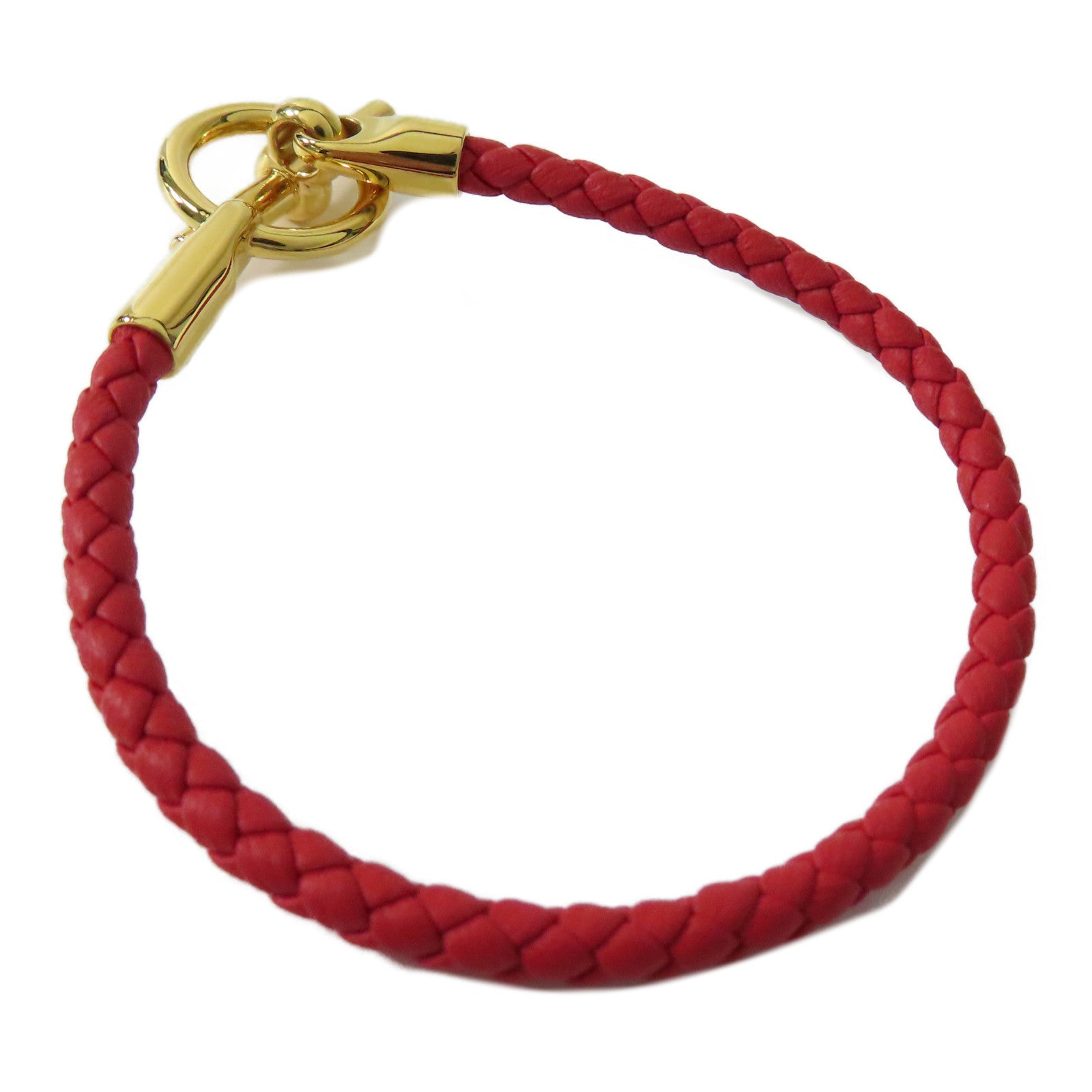 HERMES Swift皮革Glenan H Bracelet金扣手鐲