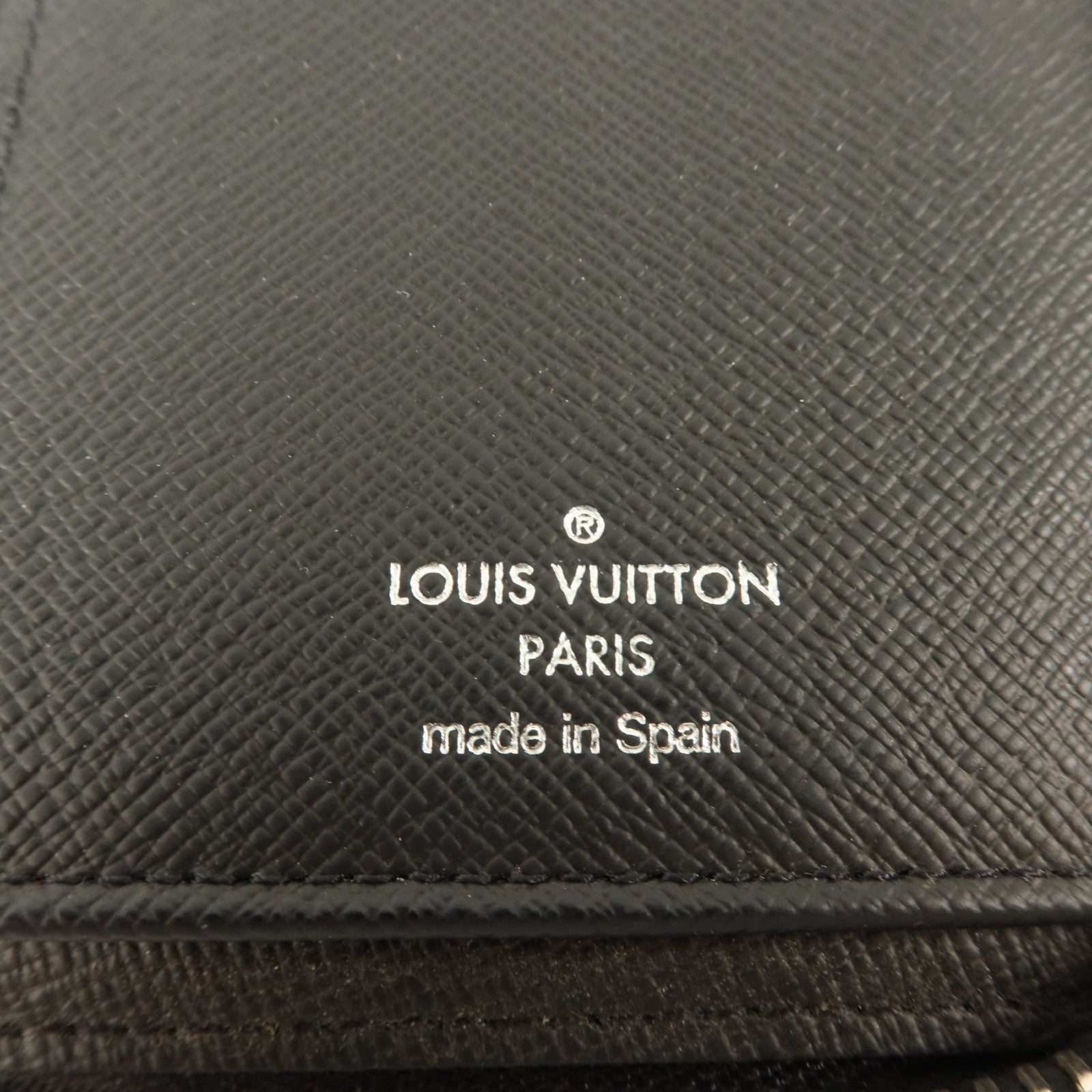 LOUIS VUITTON Damier Graphite Zipper Wallet Vertical銀扣長錢包