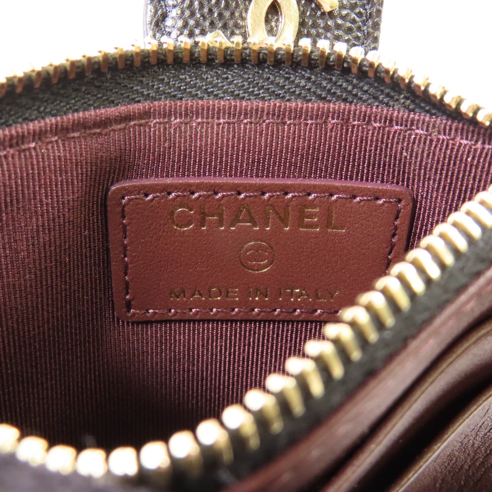 CHANEL 牛皮皮革Wallet金扣錢包