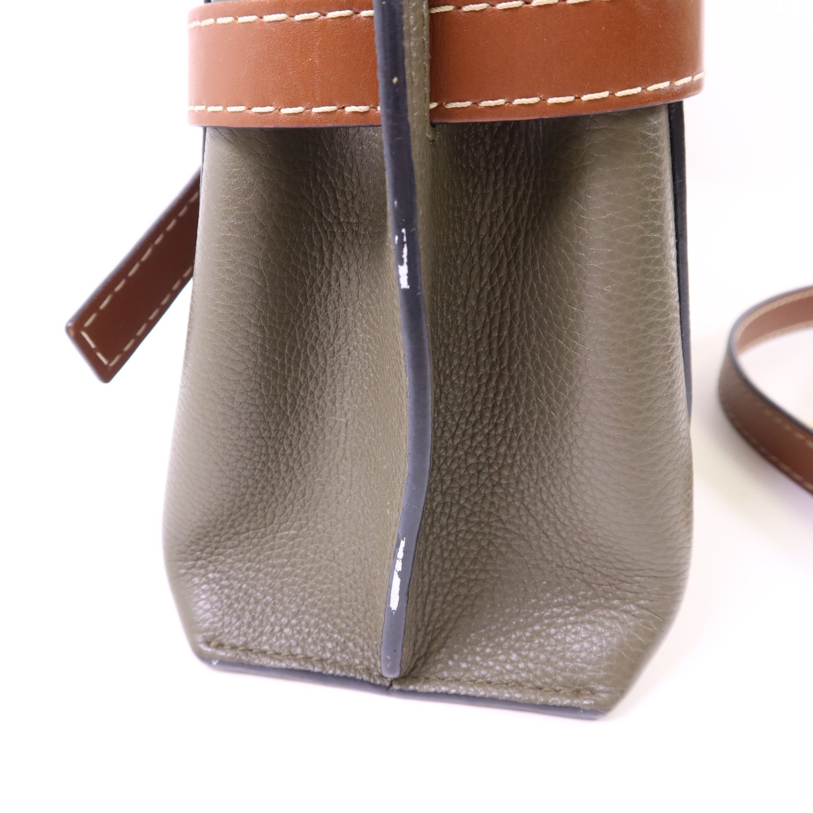 LOEWE 牛皮皮革Mini Gate金扣手挽肩背兩用袋