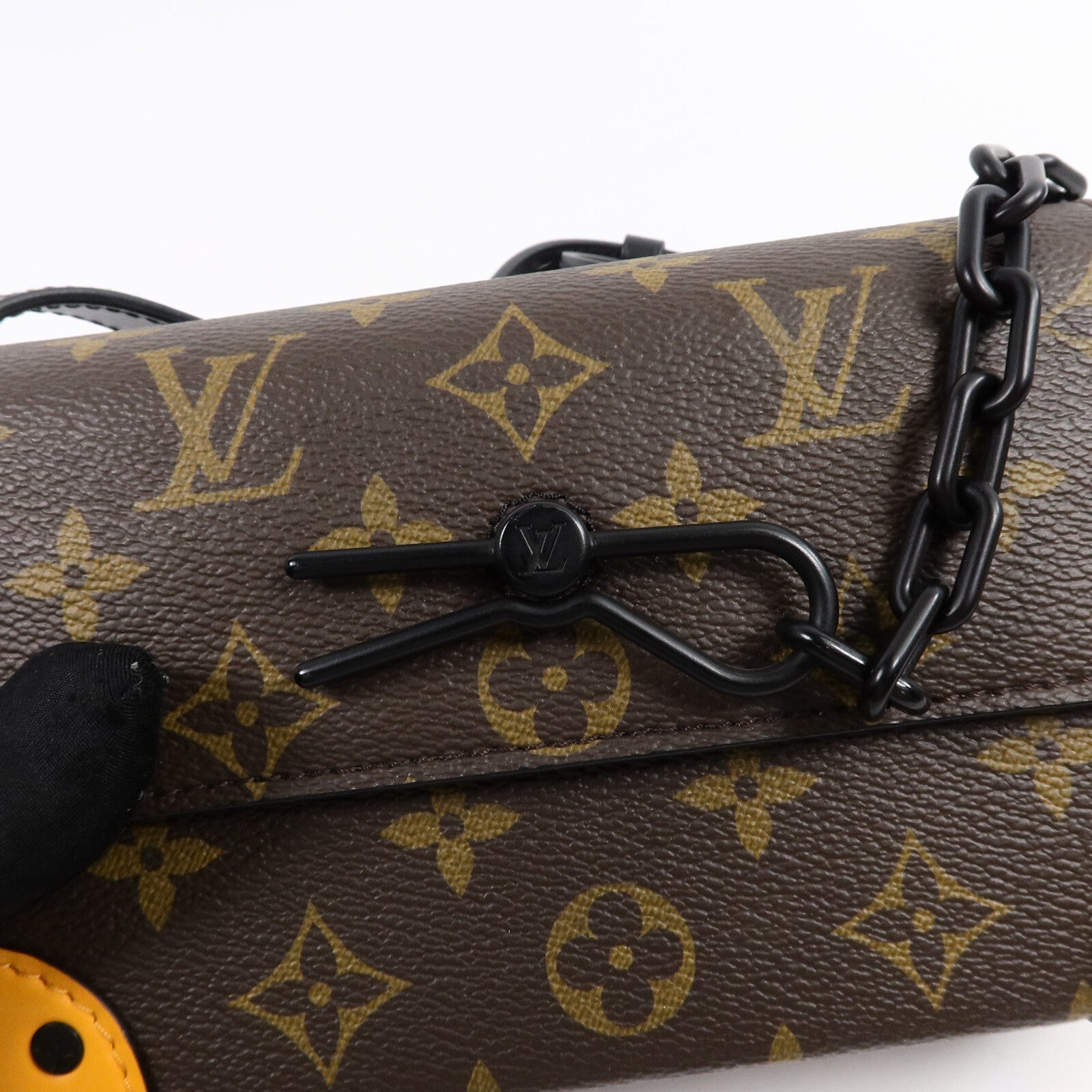 LOUIS VUITTON Monogram Macassar Steamer Wearable Wallet肩背袋