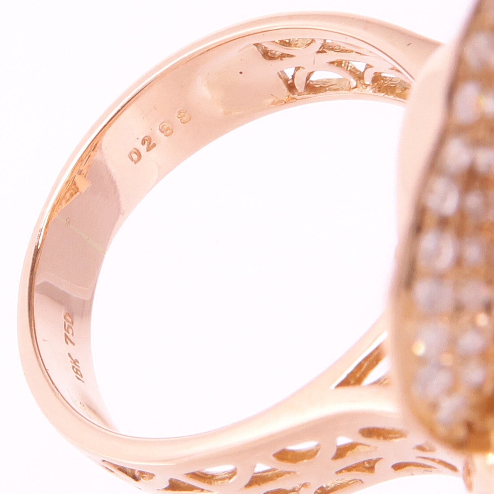 JEWELRY 18K玫瑰金Diamond Ring/Pendant鑽石吊墜/戒指US#6.5