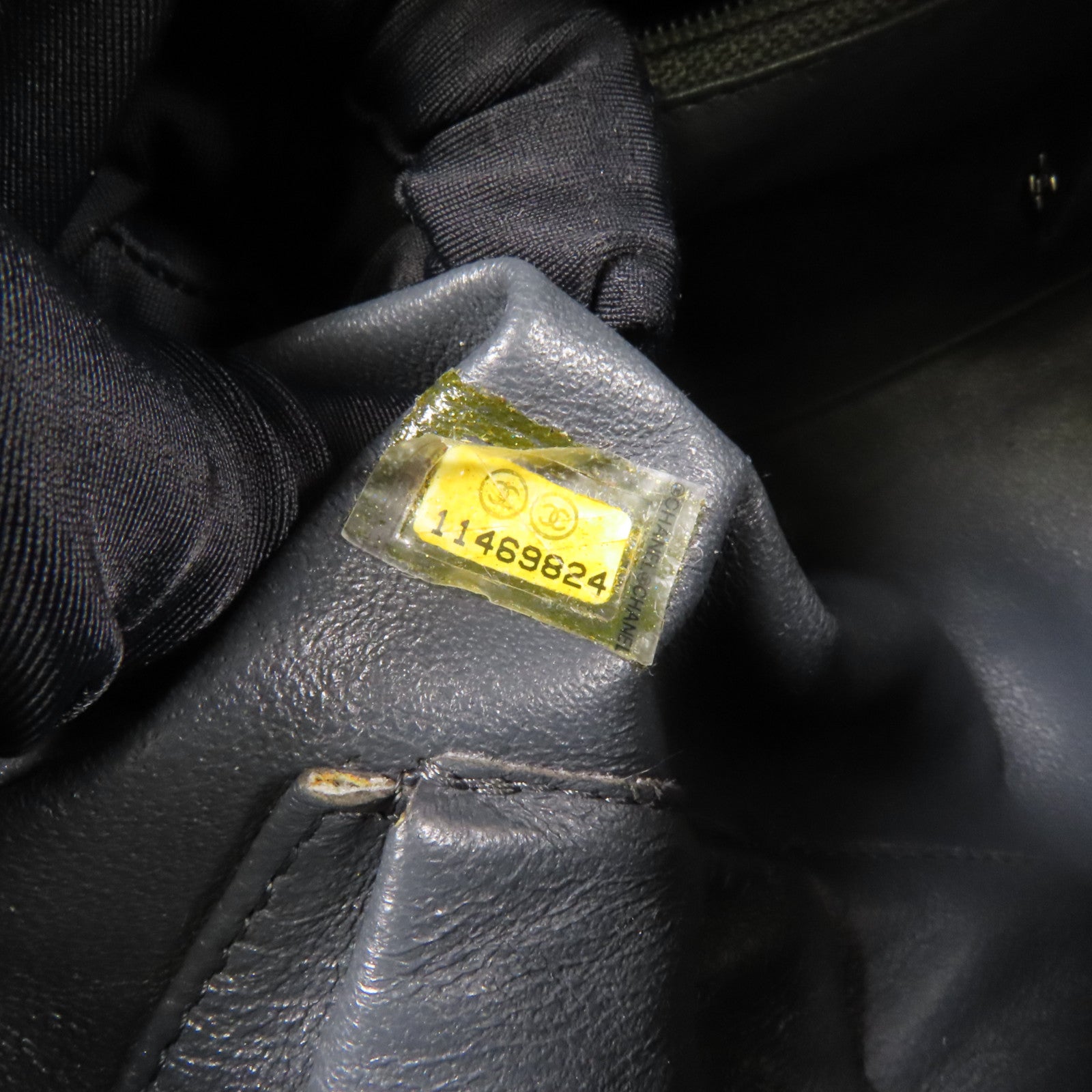 CHANEL 羊皮皮革Chain Shoulder銀扣鏈帶肩背袋