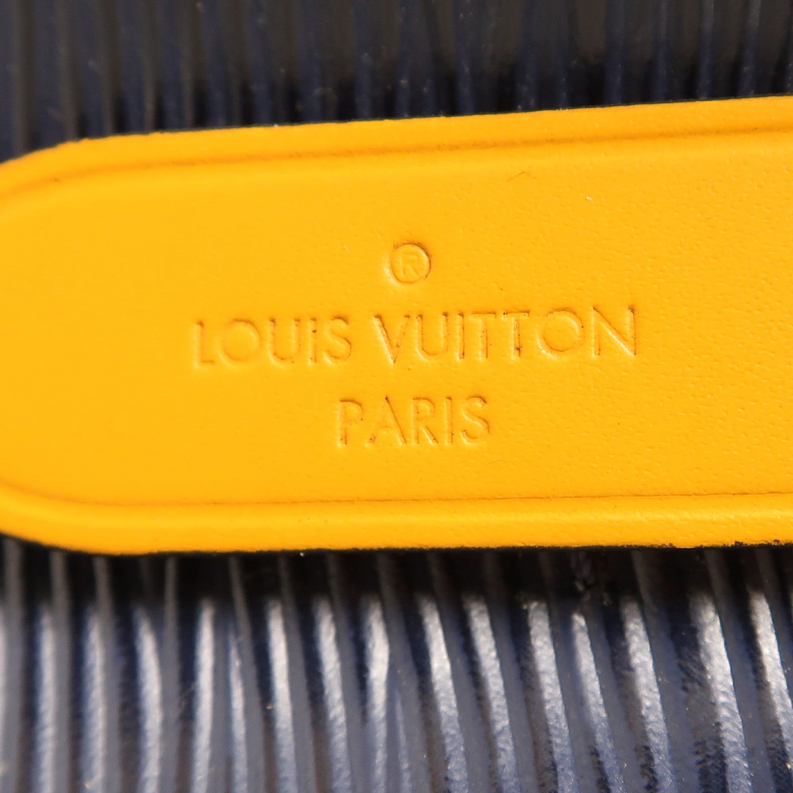 LOUIS VUITTON Epi NeoNoe BB銀扣手挽肩背兩用袋藍色/黃色