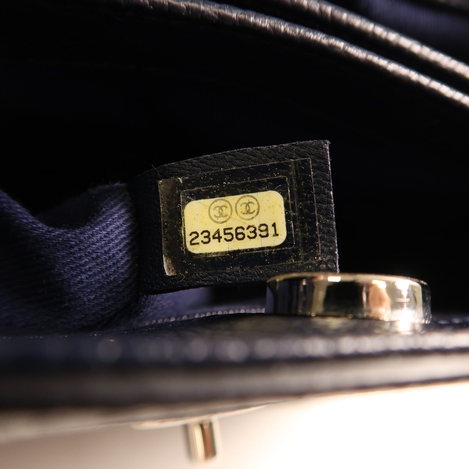 CHANEL 牛皮皮革2Way Shoulder Bag銀扣手挽肩背兩用袋