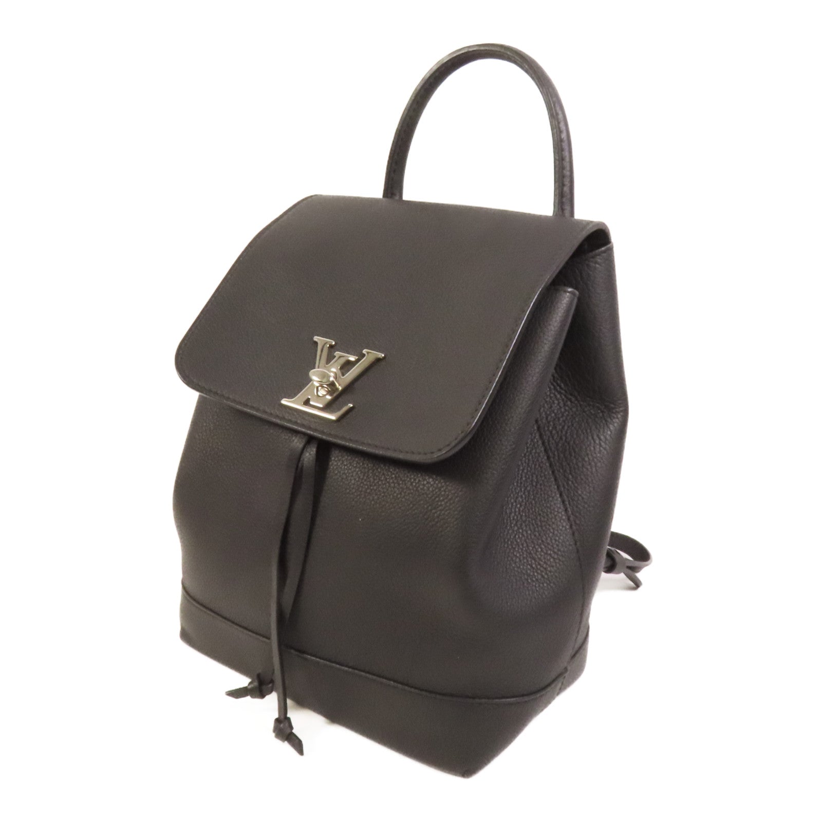 LOUIS VUITTON 【激減優惠】牛皮皮革Lock Me Backpack銀扣背包