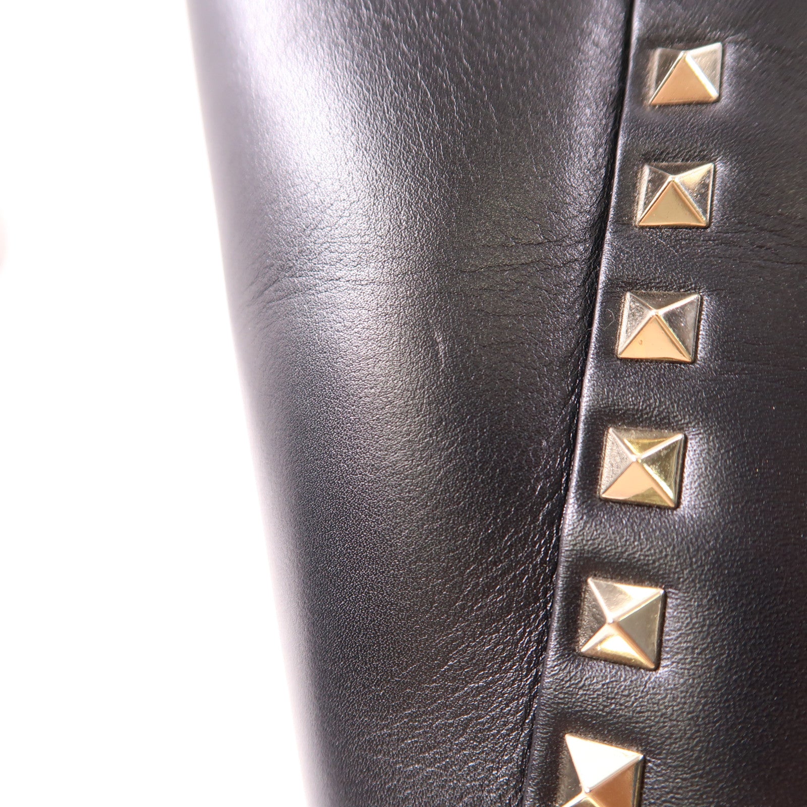 Valentino 牛皮皮革2way Shoulder金扣手挽肩背兩用袋