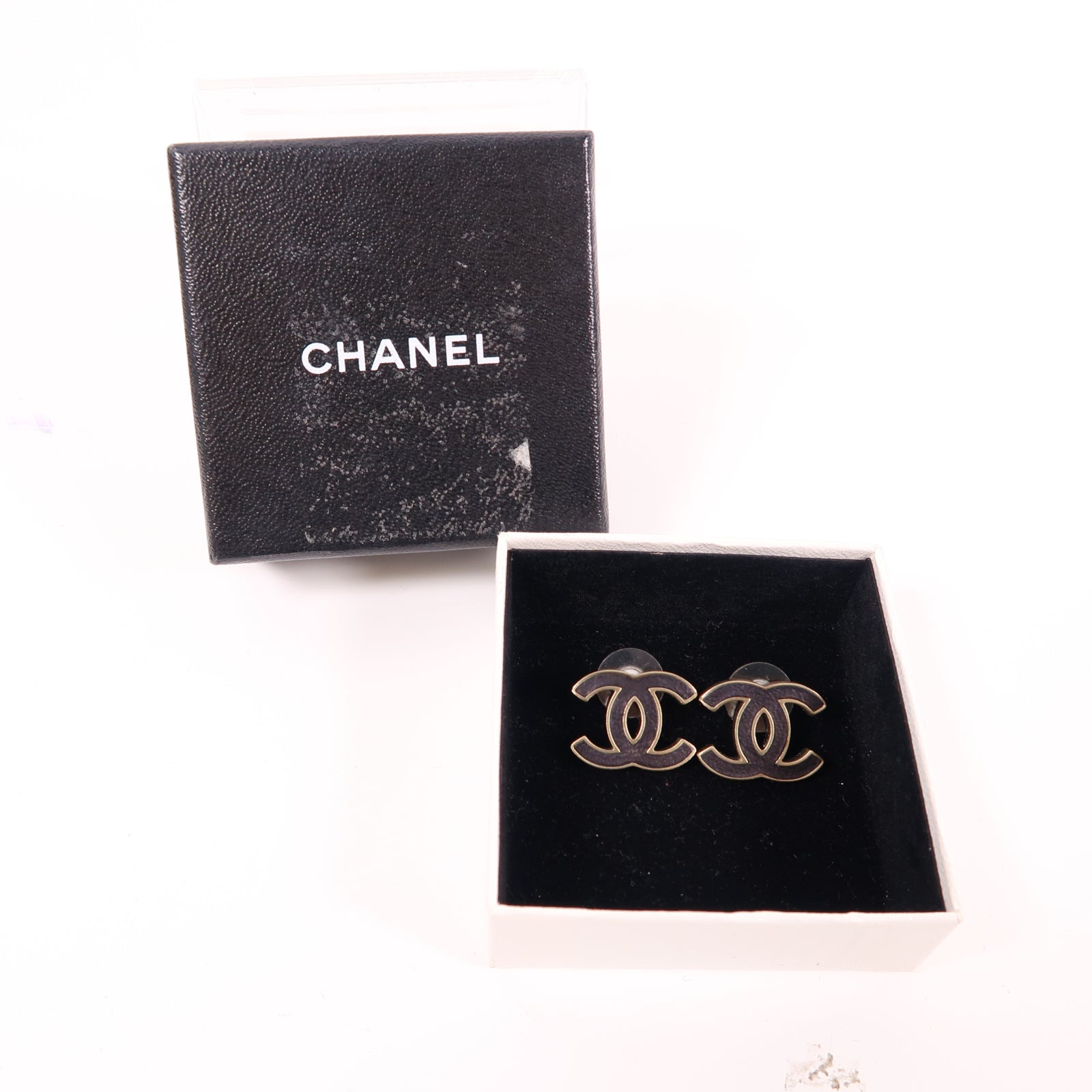 CHANEL 金屬Earring耳環黑色