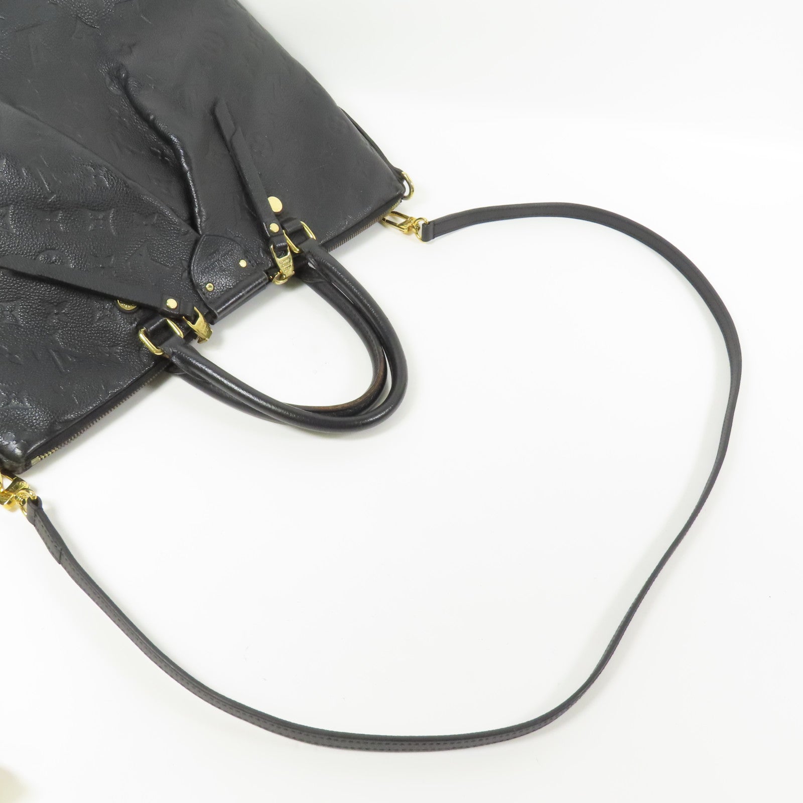 LOUIS VUITTON Monogram Empreinte Mazarine MM金扣手挽肩背兩用袋