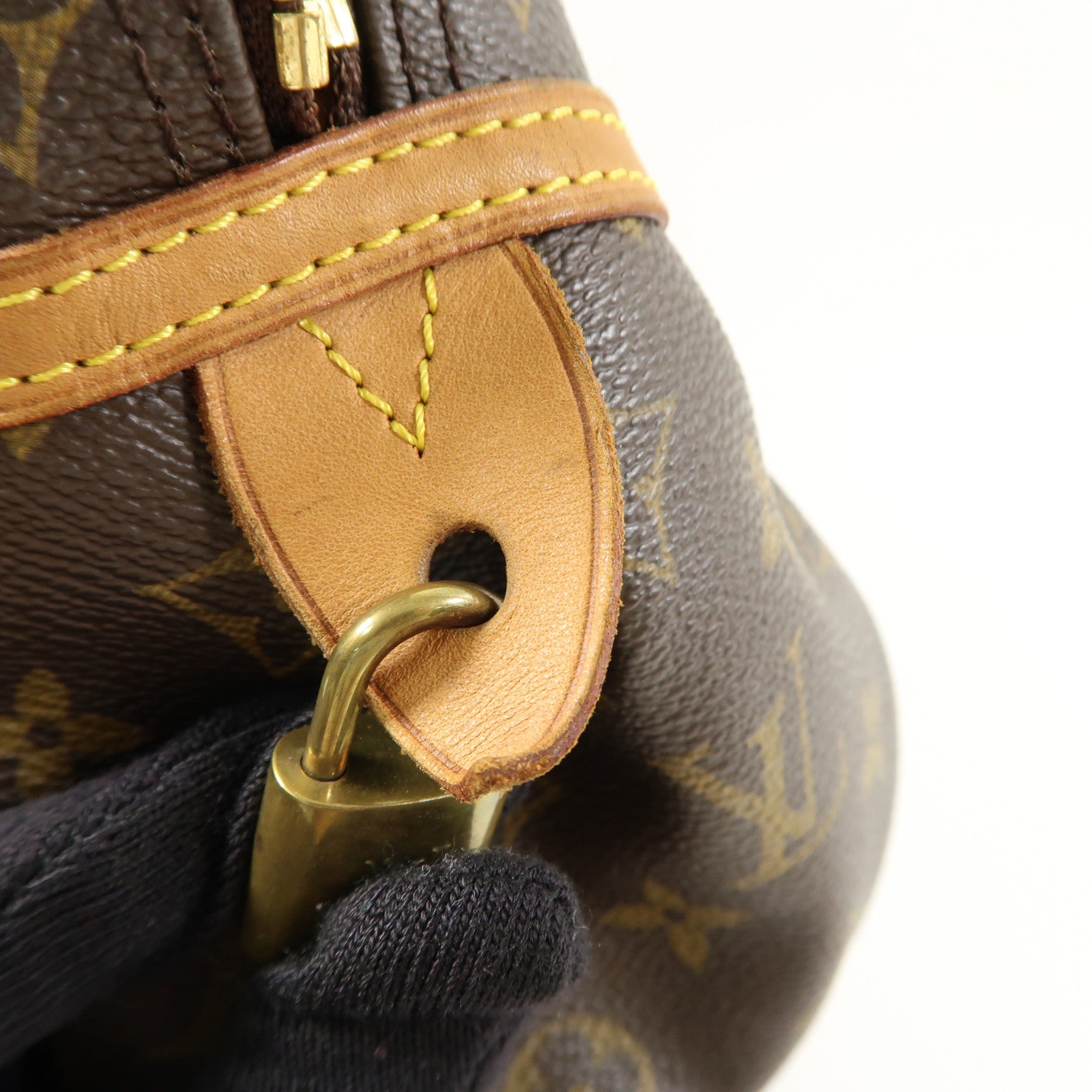 LOUIS VUITTON Monogram Montorgueil PM金扣肩背袋棕色
