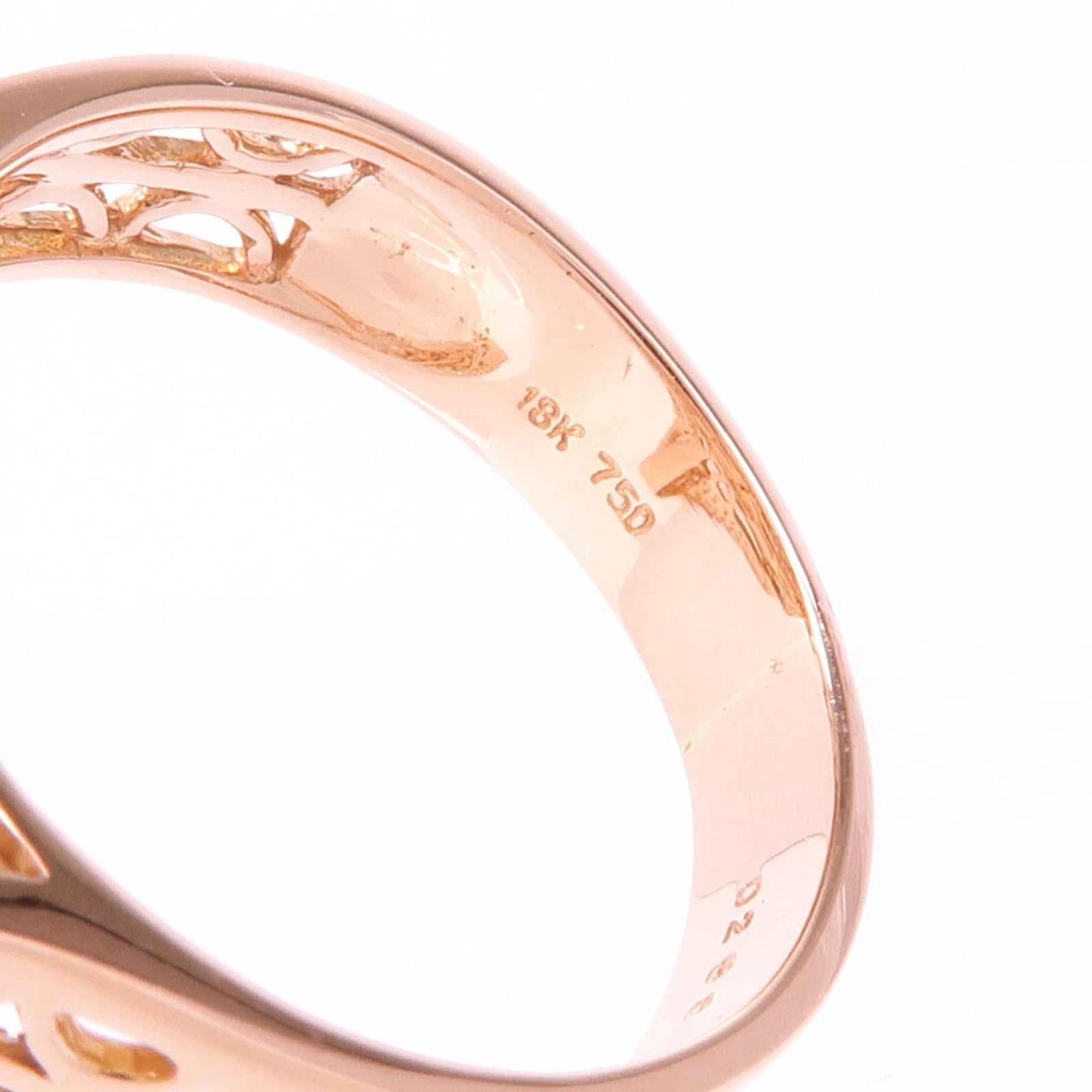 JEWELRY 18K玫瑰金Diamond Ring/Pendant鑽石吊墜/戒指US#6.5