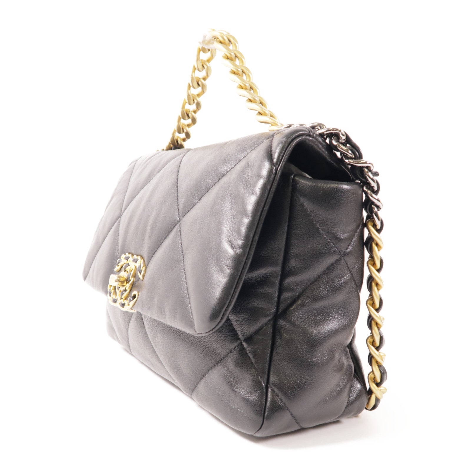 CHANEL 羊皮皮革Chanel 19手挽肩背兩用袋