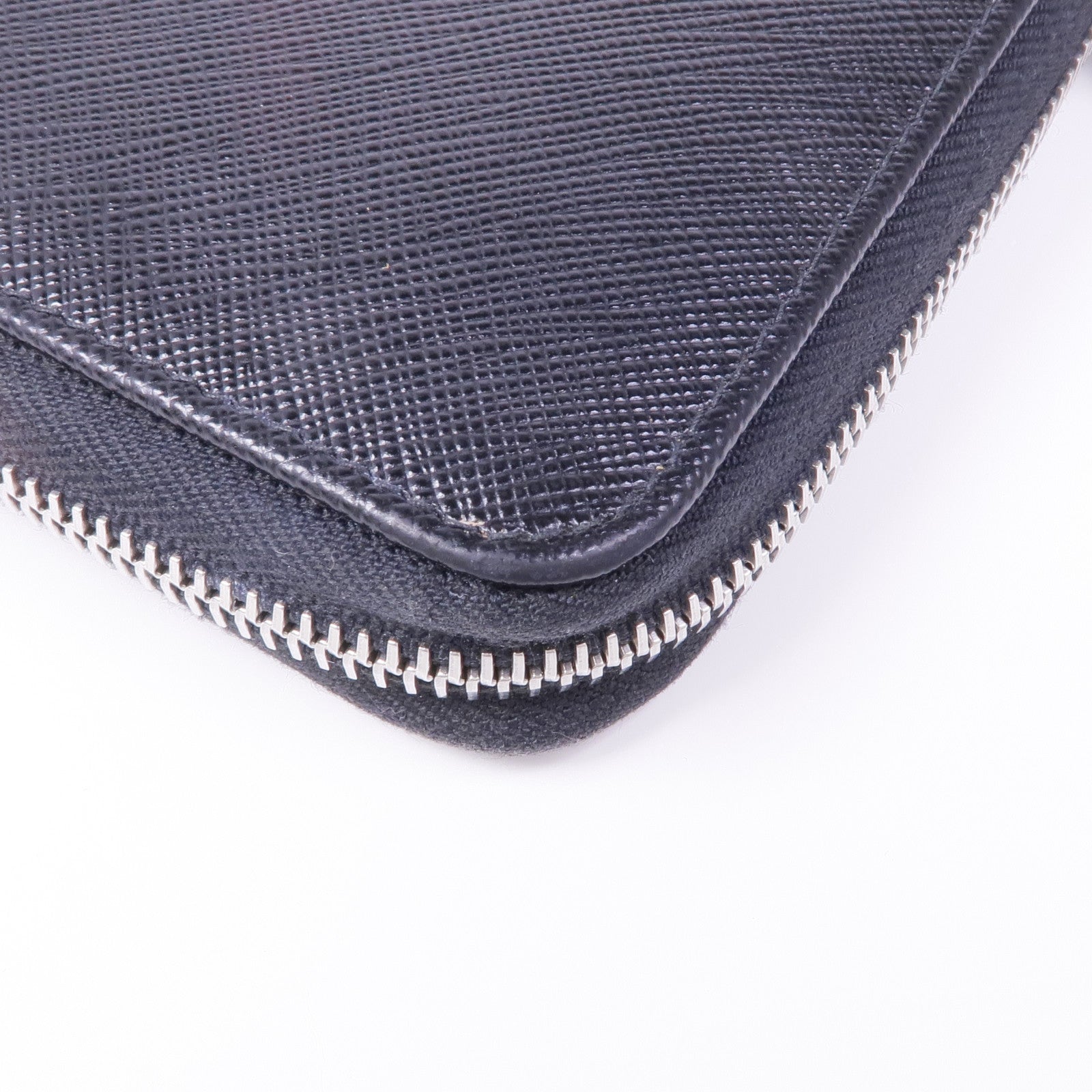 PRADA 牛皮皮革Document Holder銀扣長錢包