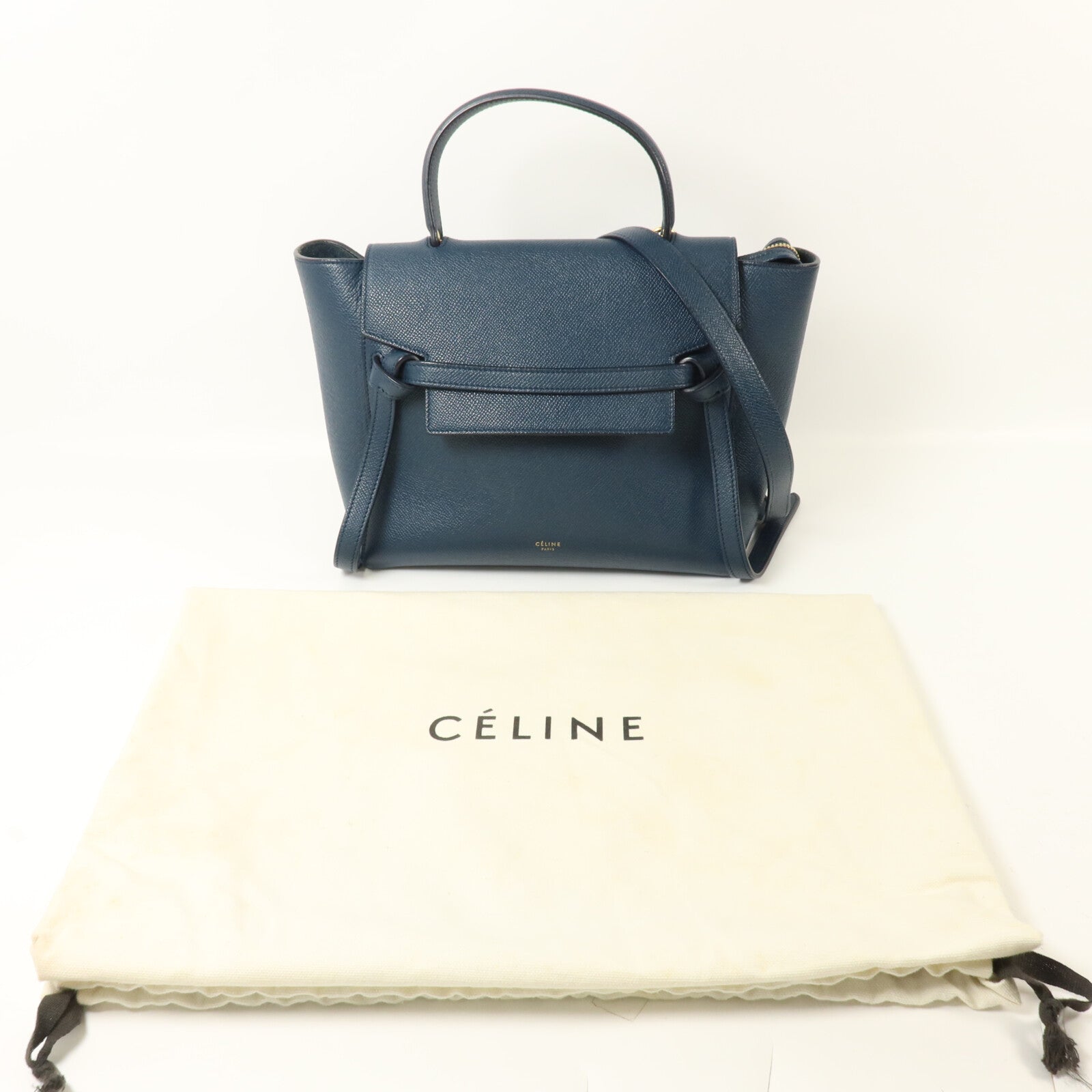CELINE 牛皮皮革Micro Belt Bag手挽肩背兩用袋