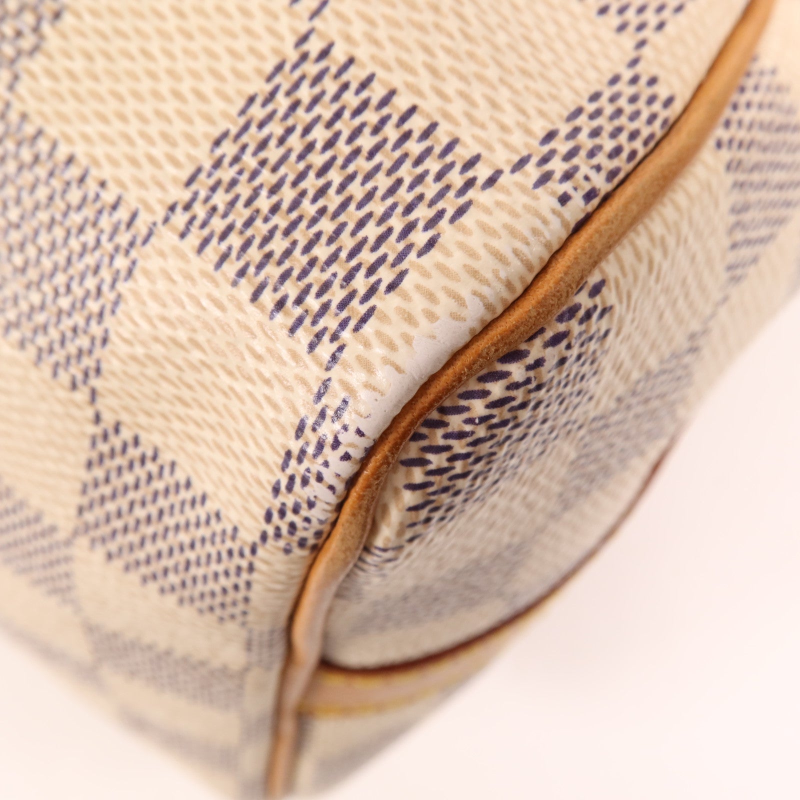 LOUIS VUITTON Damier Azur Speedy Bandouliere 25金扣手挽肩背兩用袋