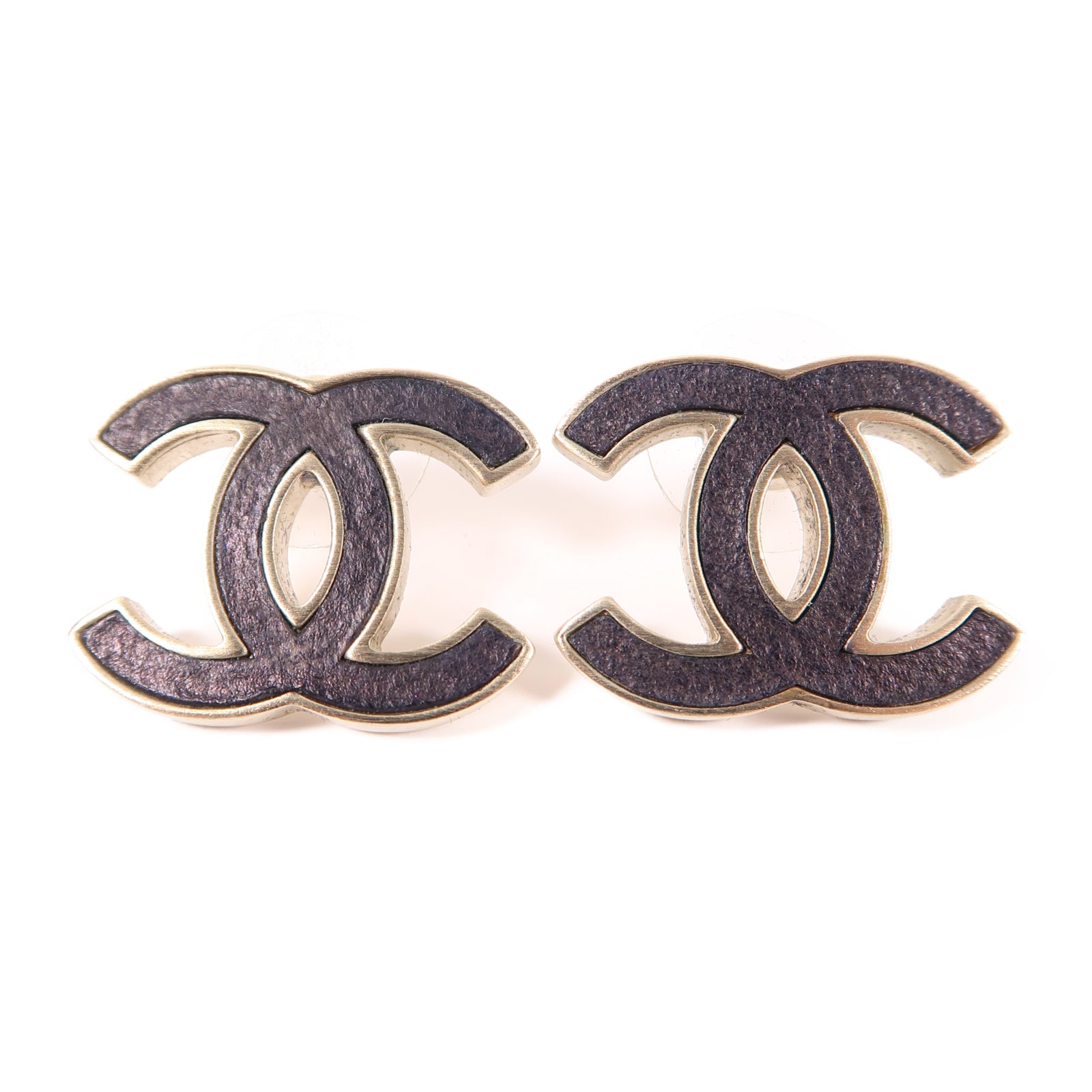 CHANEL 金屬Earring耳環黑色