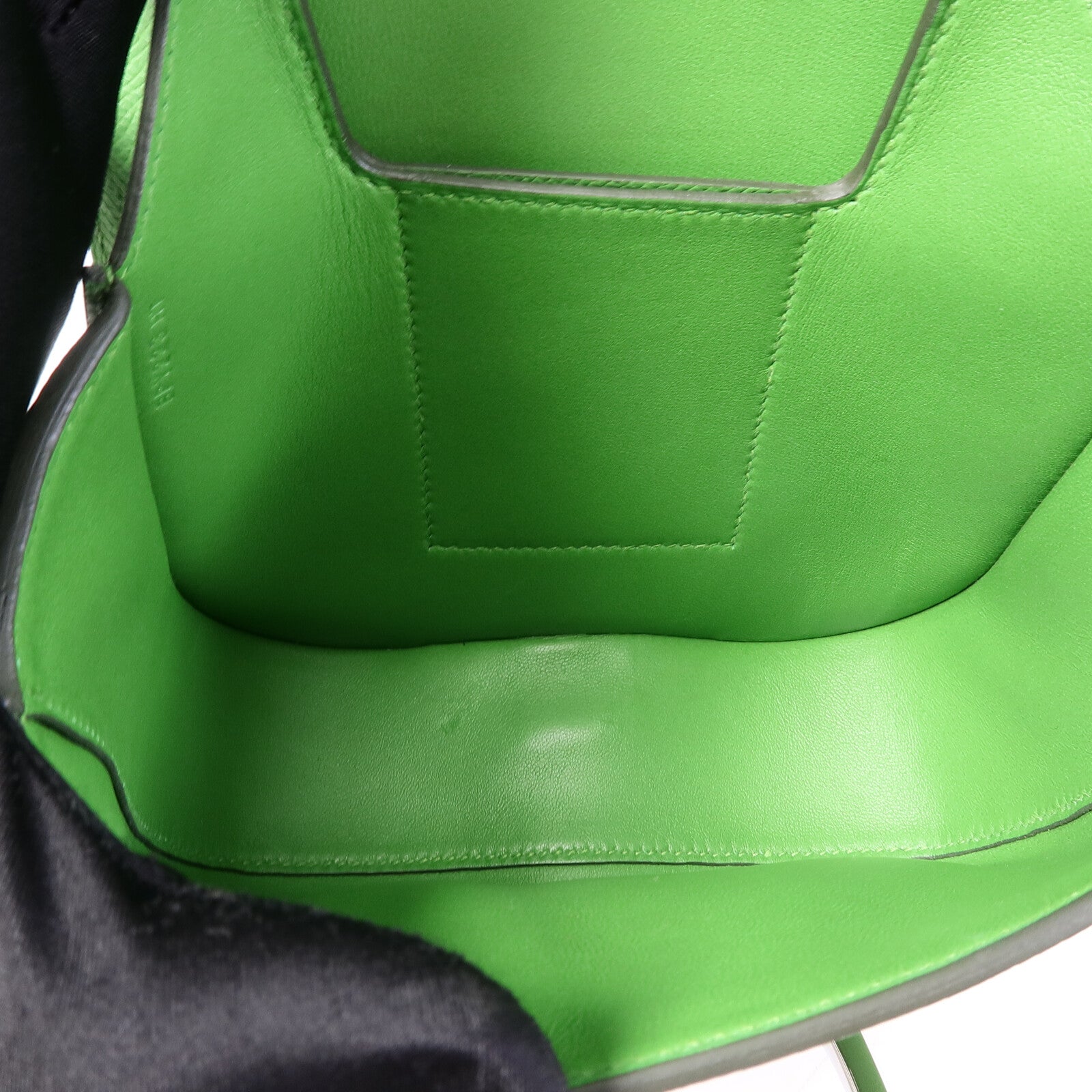 HERMES Epsom皮革Della Cavalleria Mini肩背袋Vert Yucca