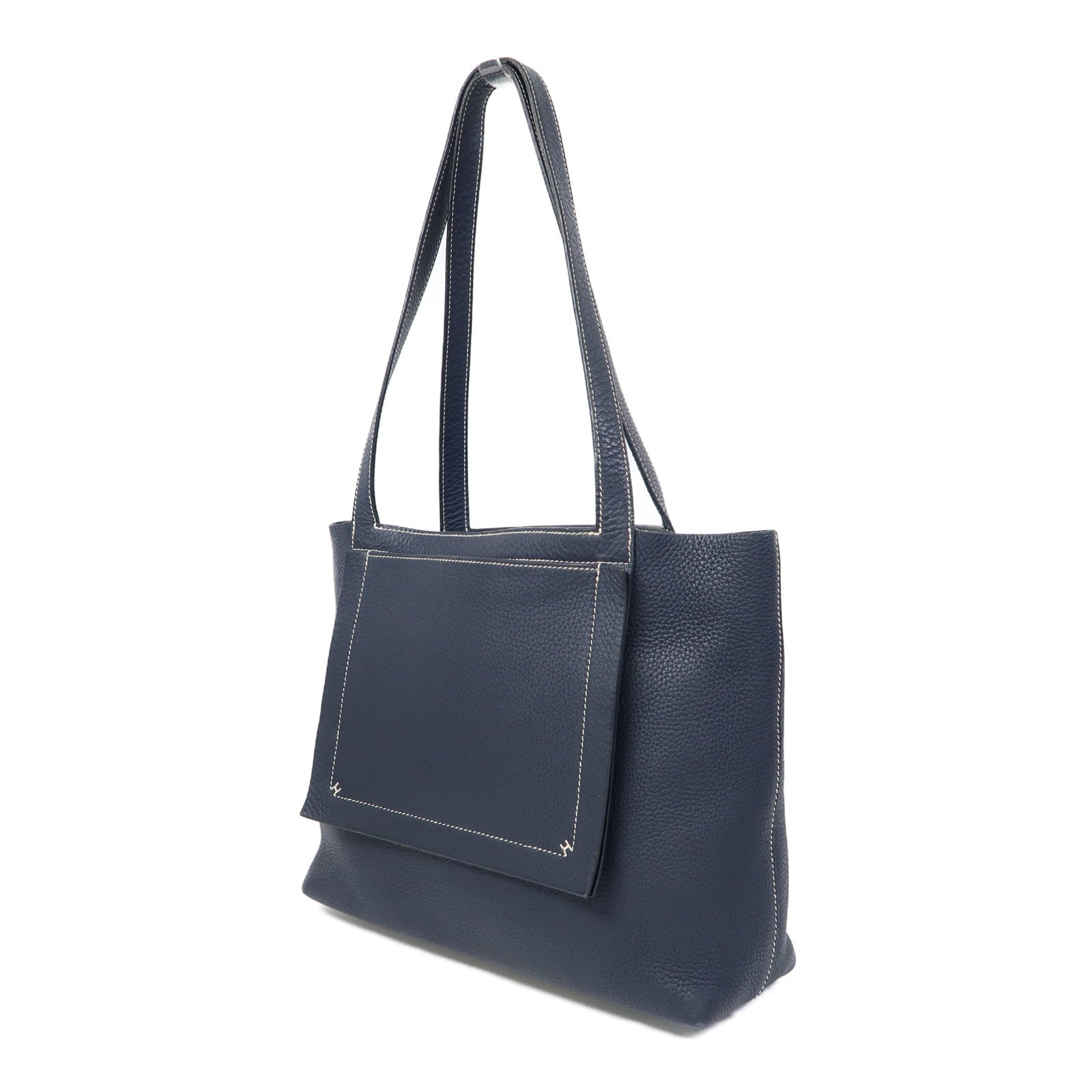 HERMES Clemence皮革Cabasellier 31肩背袋夜空深藍色