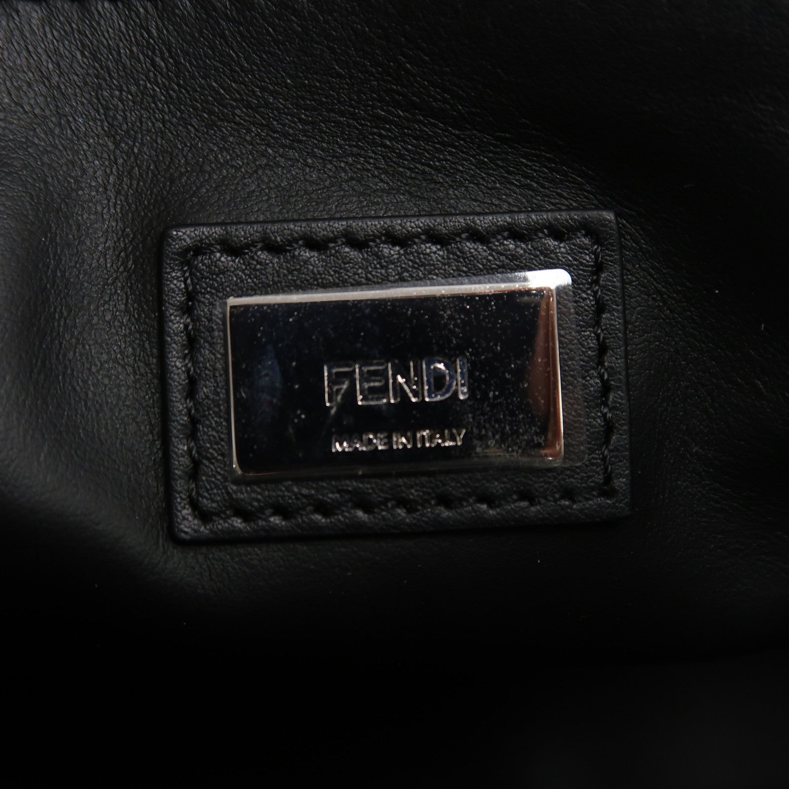 FENDI 【激減優惠】牛皮皮革2 Jours銀扣手挽肩背兩用袋黑色