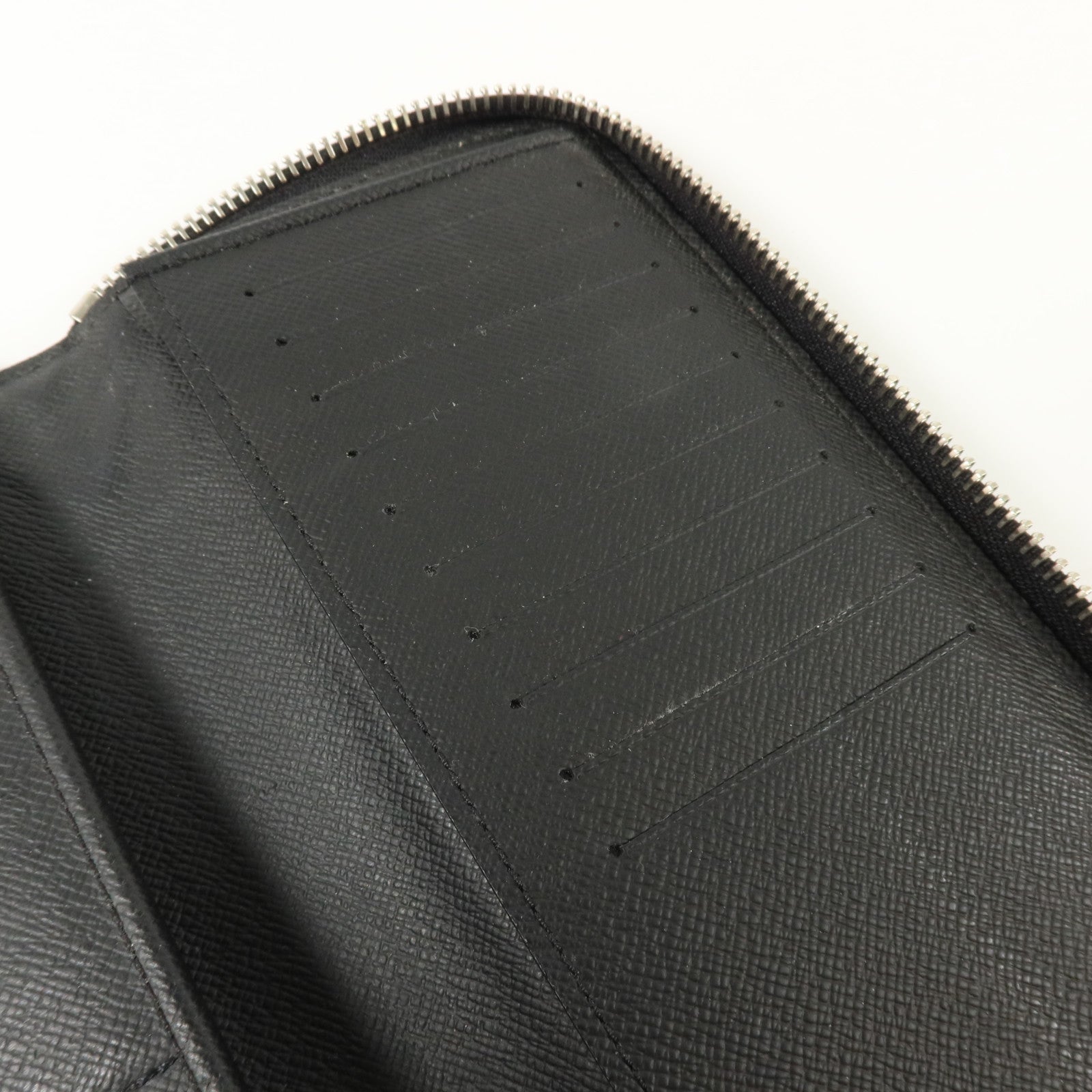 LOUIS VUITTON Damier Graphite Zipper Wallet Vertical銀扣長錢包