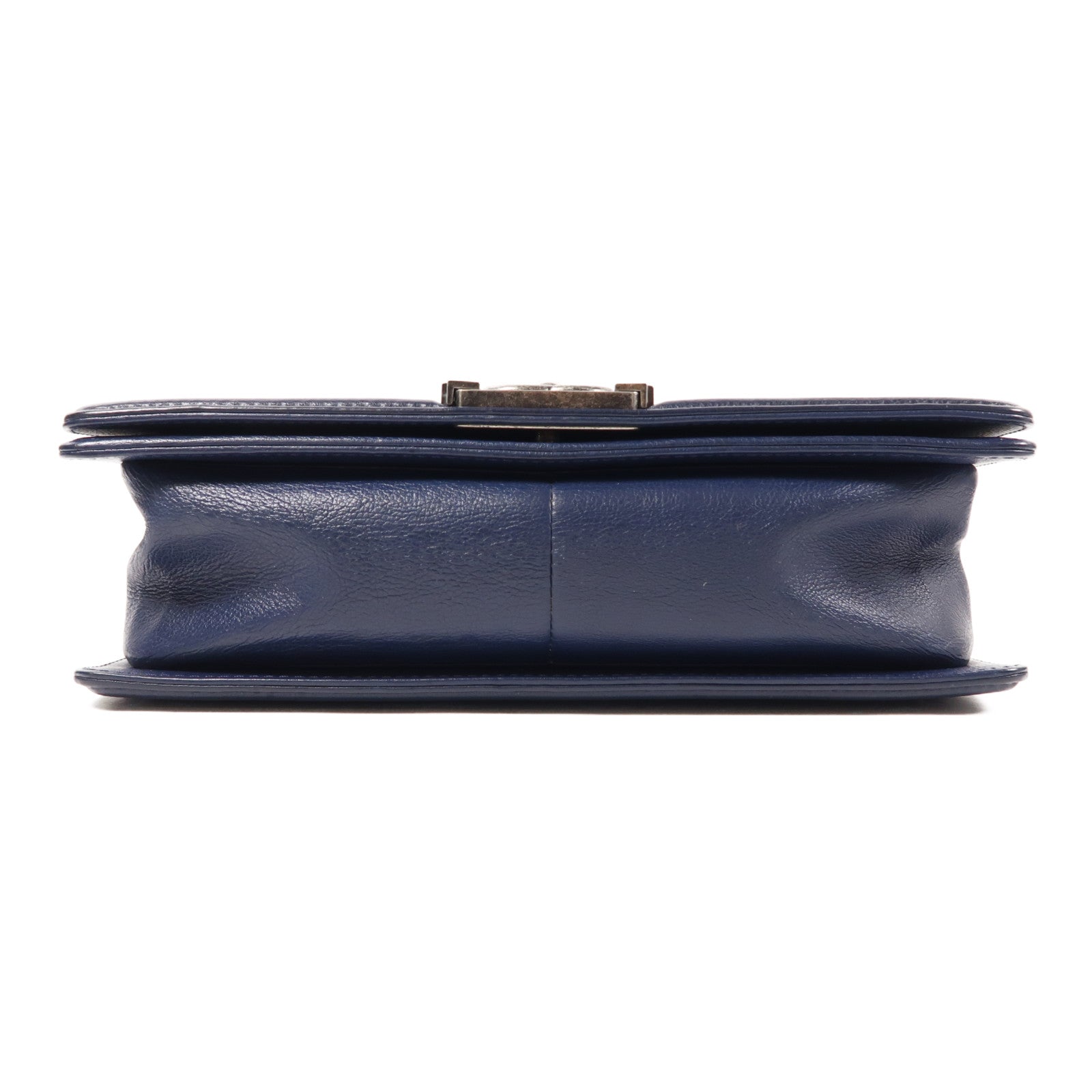 CHANEL 牛皮皮革Boy 25銀扣肩背袋