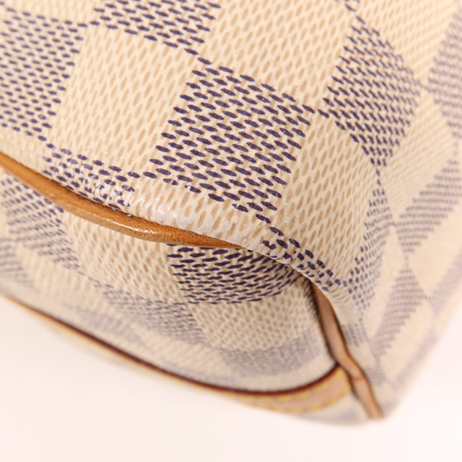 LOUIS VUITTON Damier Azur Speedy Bandouliere 25金扣手挽肩背兩用袋