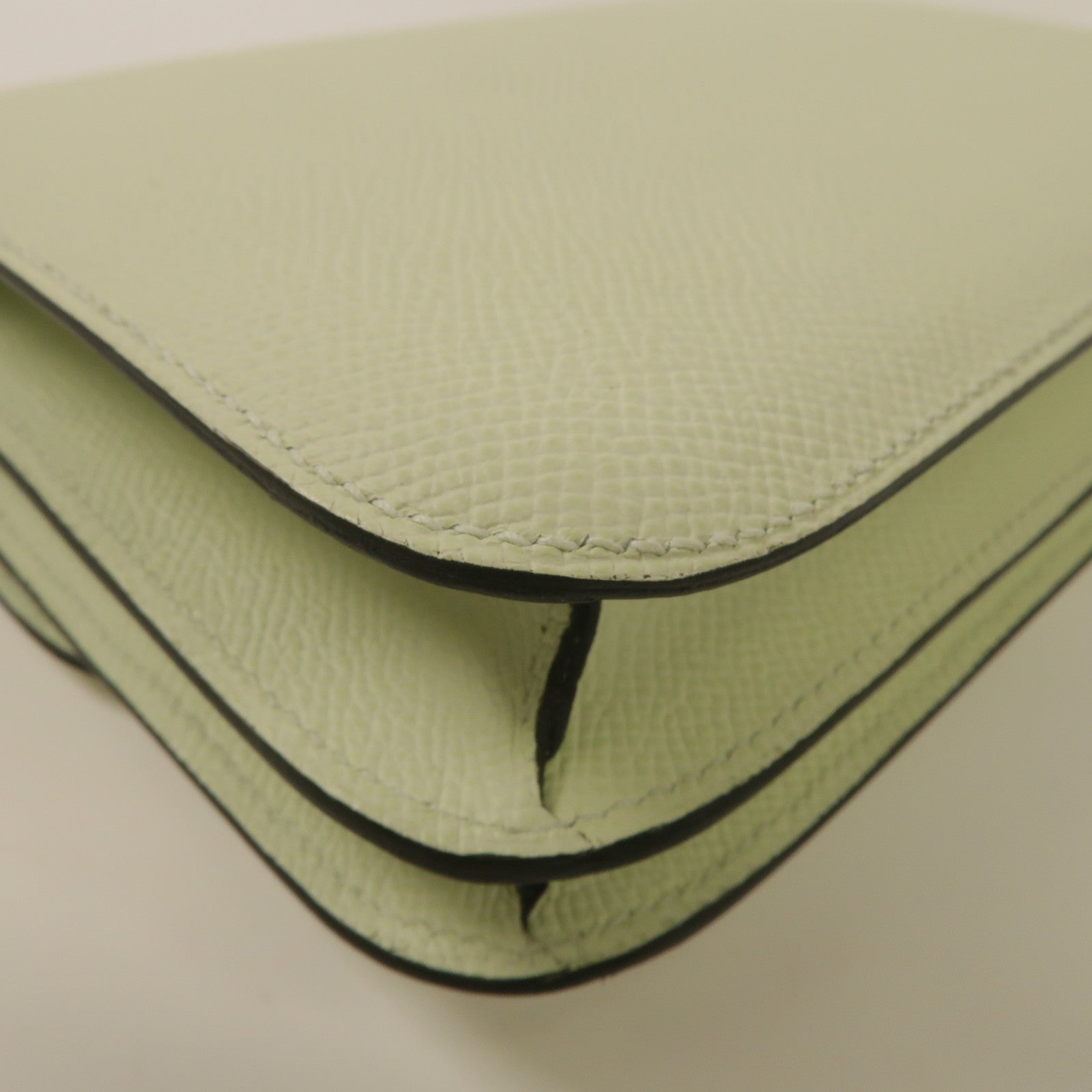 HERMES Epsom皮革Constance III 18肩背袋Vert Fizz