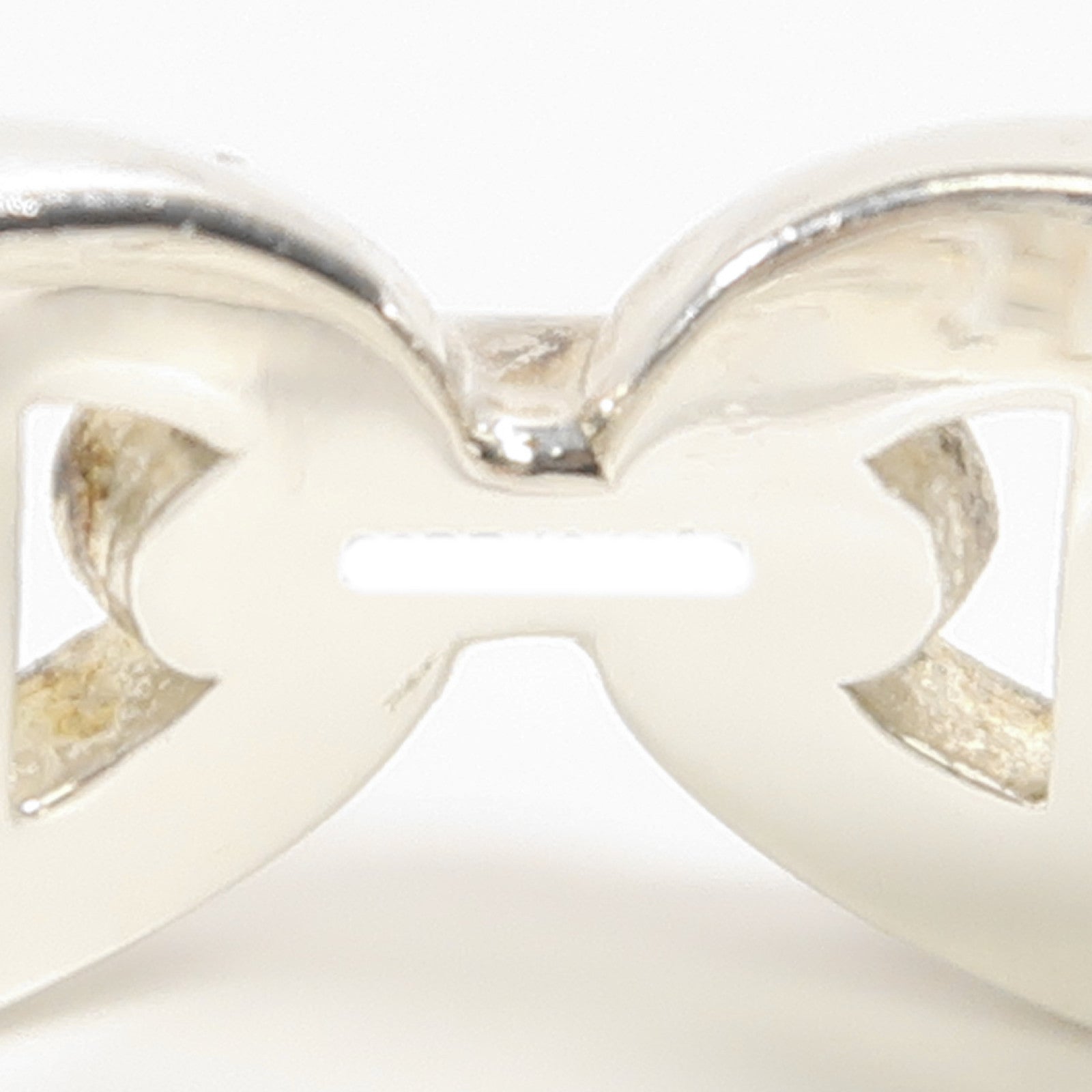 HERMES 925純銀Chaine D'Ancre Enchainee Ring戒指US#4.5