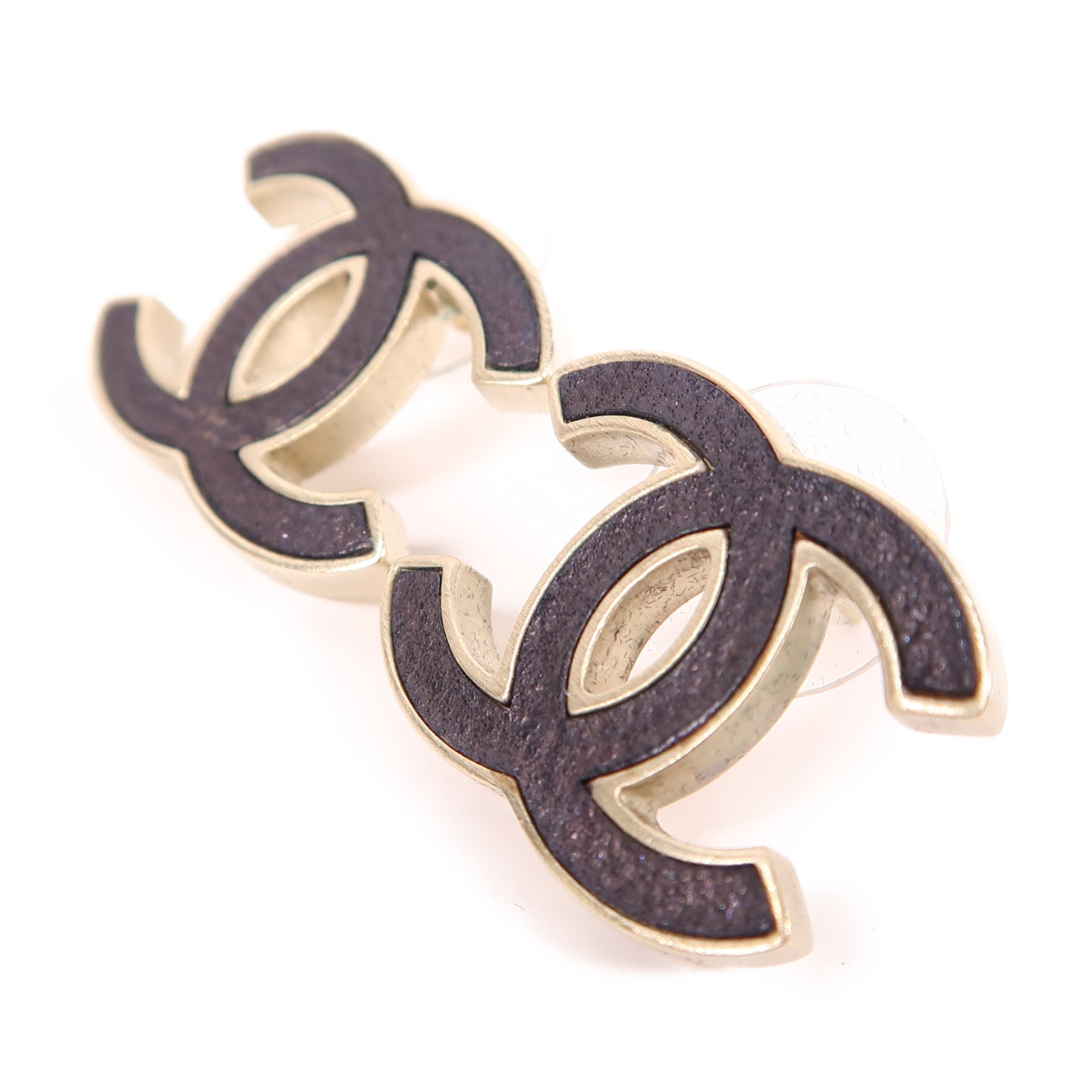 CHANEL 金屬Earring耳環黑色
