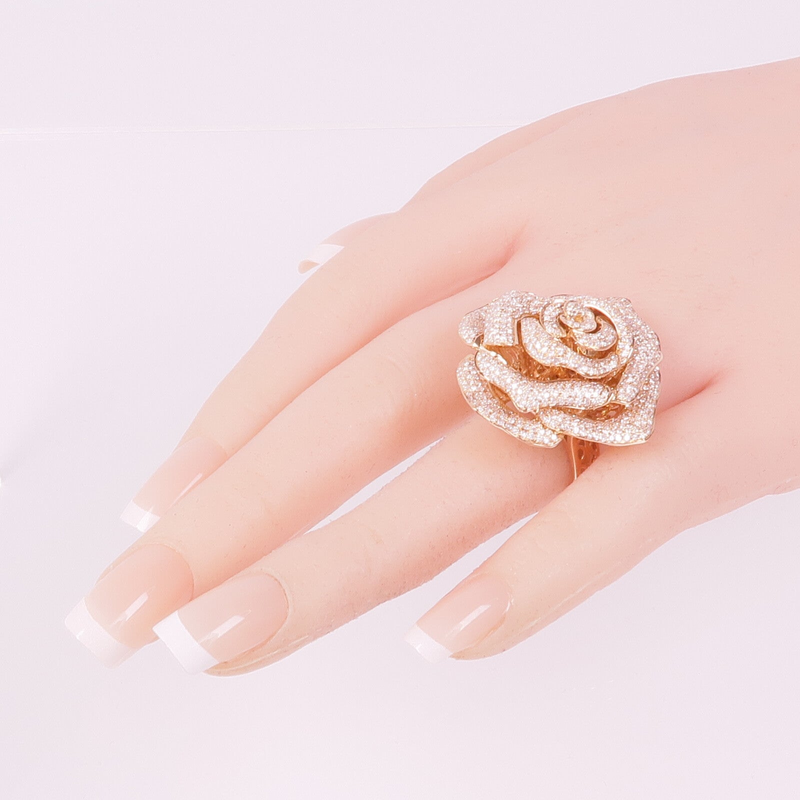 JEWELRY 18K玫瑰金Diamond Ring/Pendant鑽石吊墜/戒指US#6.5