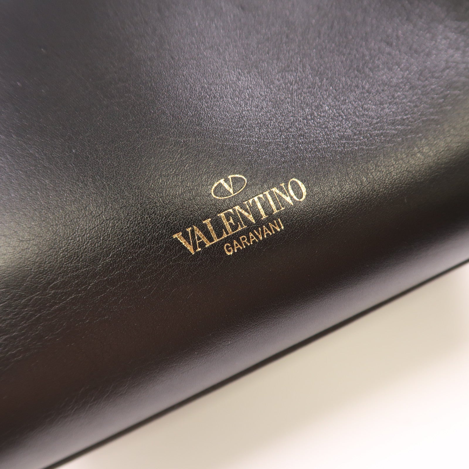 Valentino 牛皮皮革2way Shoulder金扣手挽肩背兩用袋