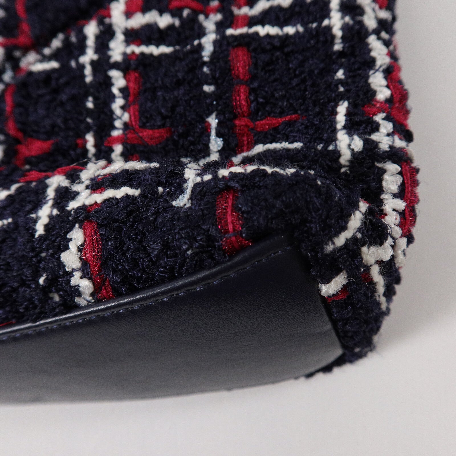 CHANEL Tweed Shopping Tote鏈帶肩背袋