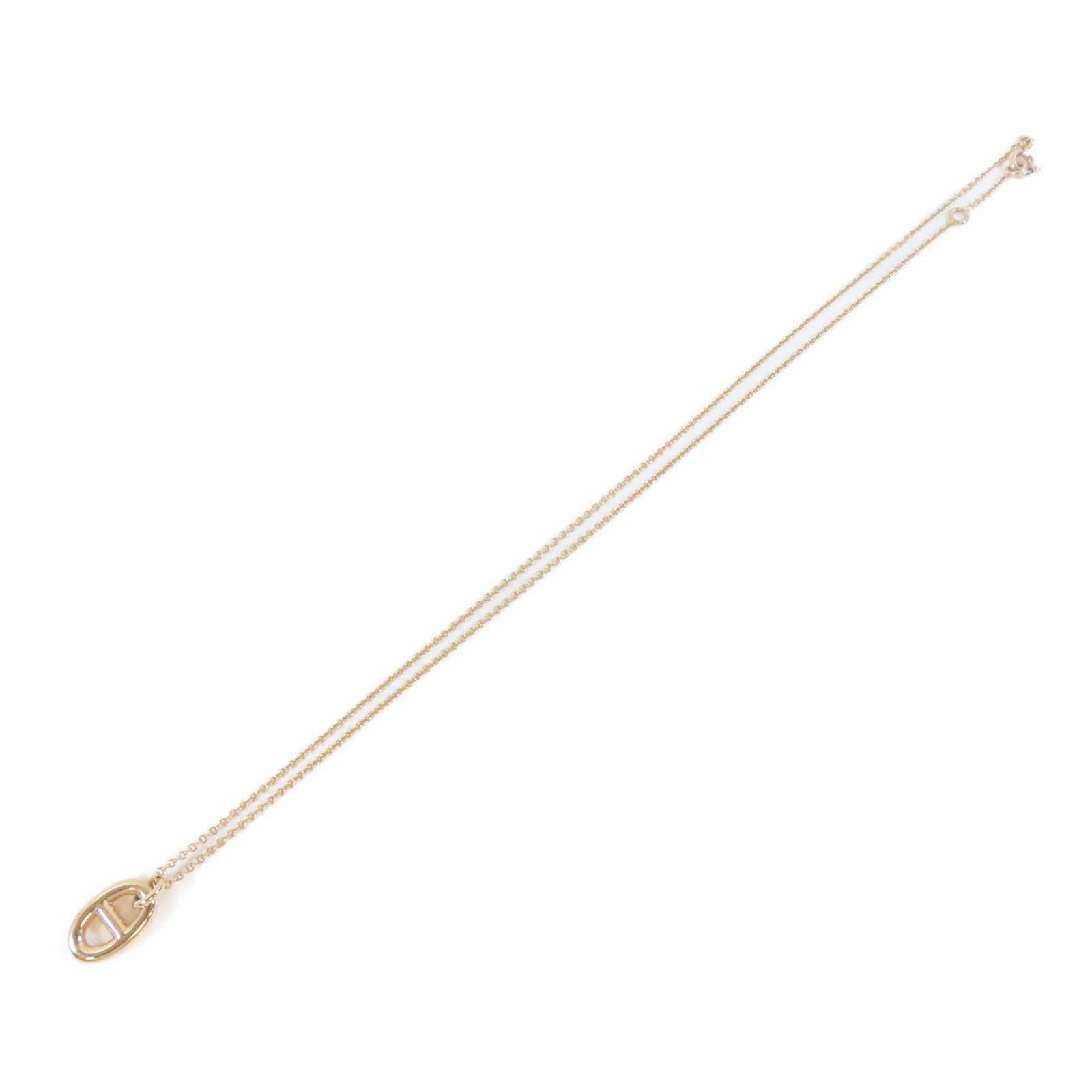 HERMES 18K玫瑰金Farandole Pendant Necklace項鍊#40cm