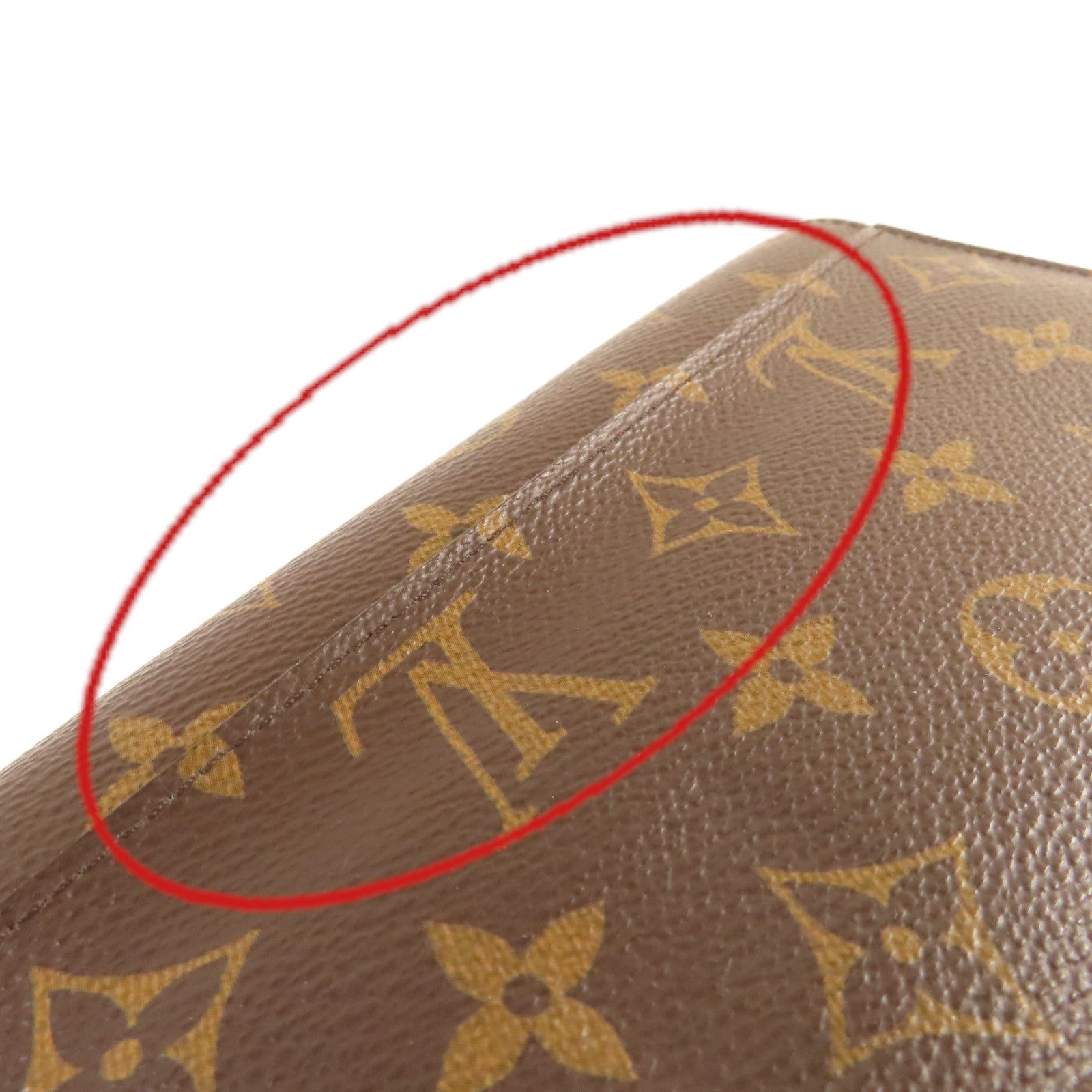 LOUIS VUITTON Monogram Sarah Long Wallet金扣長錢包啡色