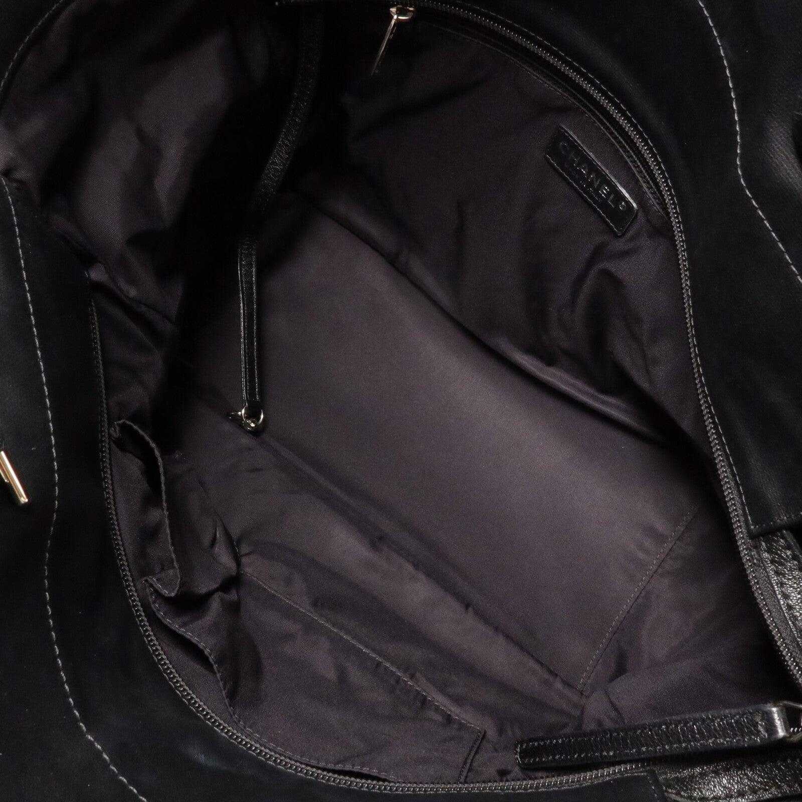 CHANEL 牛皮皮革/塗層帆布Paris Biarritz Tote手挽袋