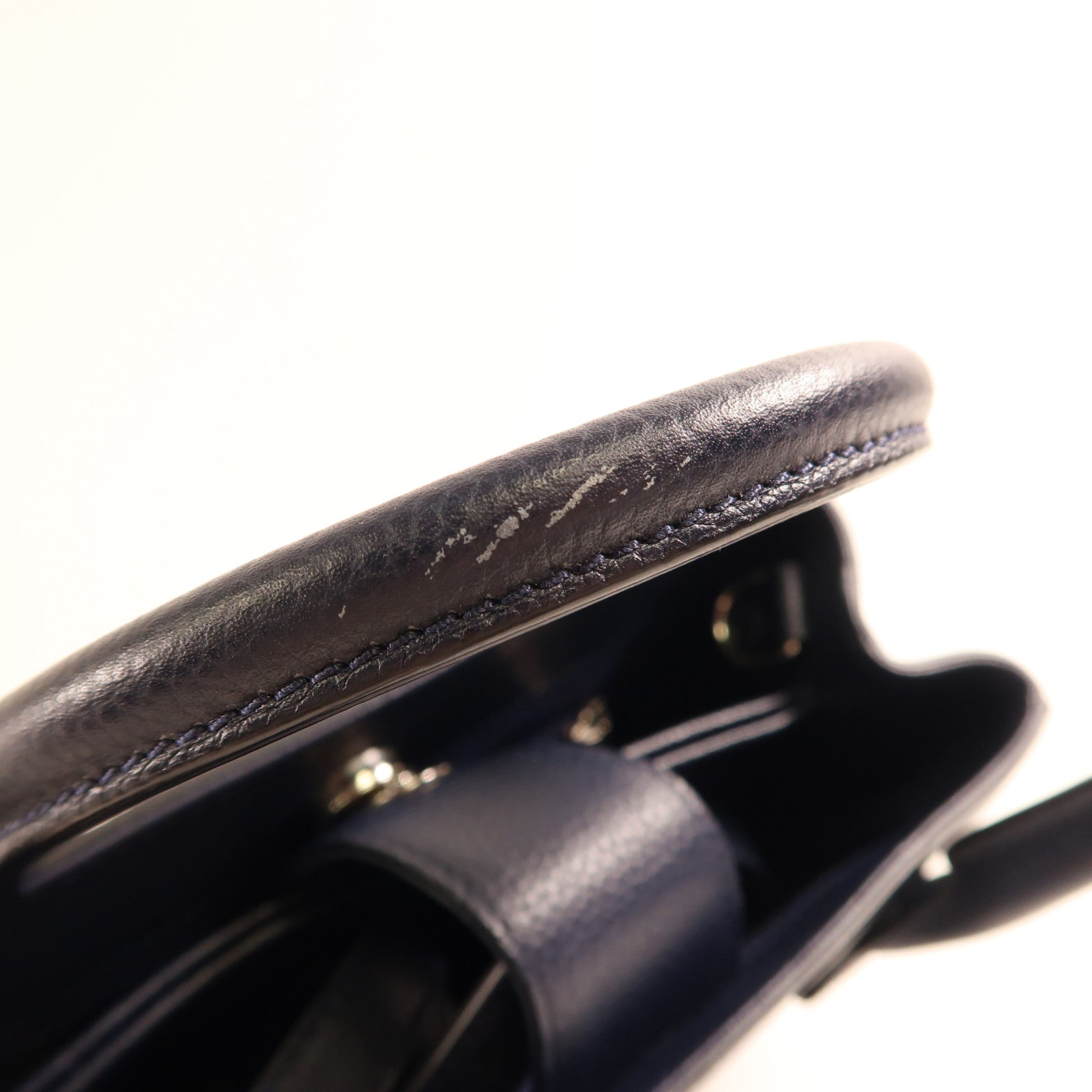 CHANEL 牛皮皮革2Way Shoulder Bag銀扣手挽肩背兩用袋