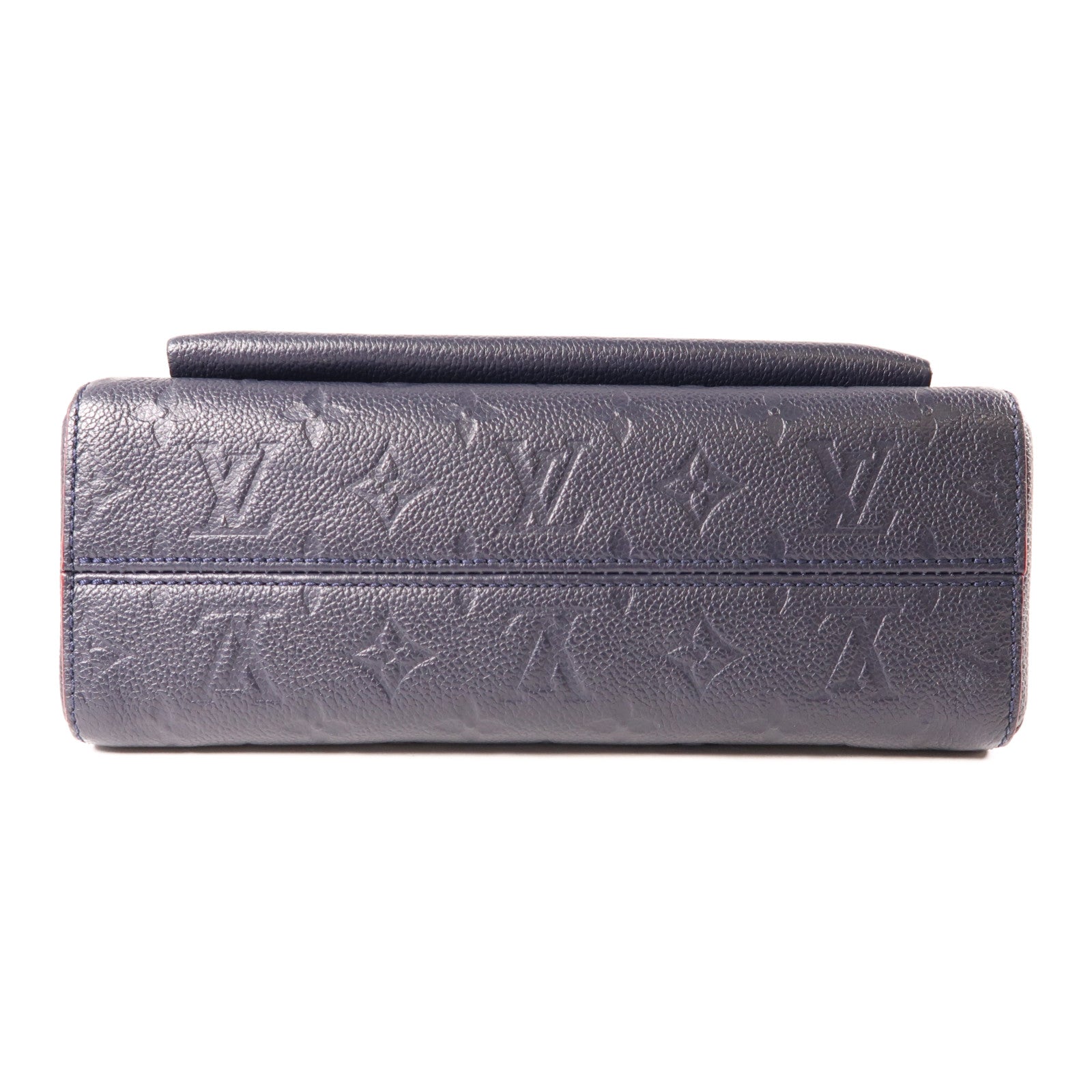 LOUIS VUITTON Monogram Empreinte Vavin PM金扣肩背袋深藍色