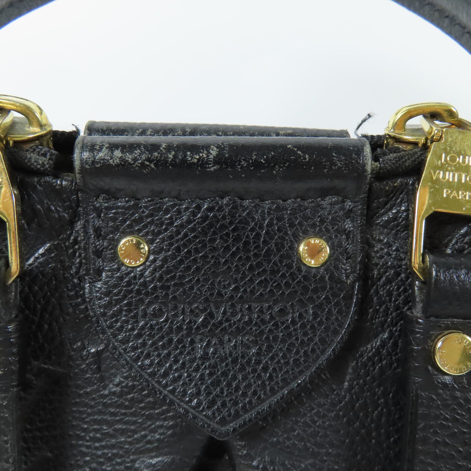 LOUIS VUITTON Monogram Empreinte Mazarine MM金扣手挽肩背兩用袋