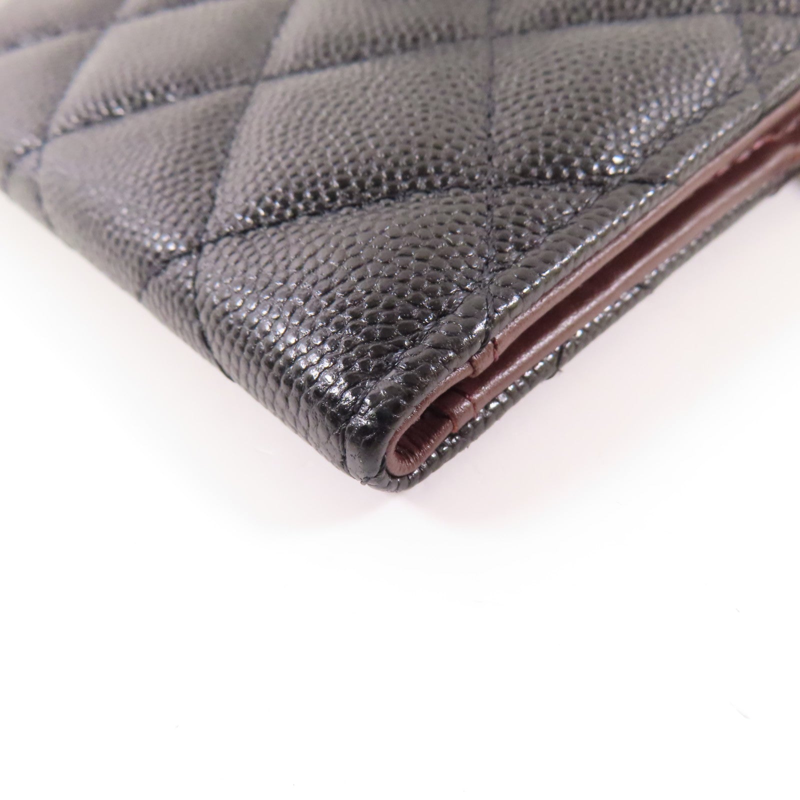 CHANEL 牛皮皮革Wallet金扣錢包