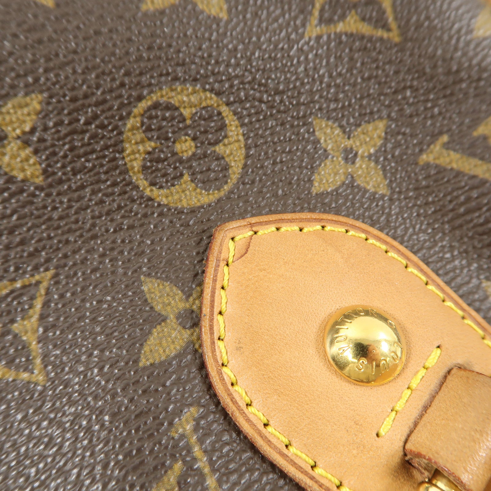 LOUIS VUITTON Monogram Montorgueil PM金扣肩背袋棕色