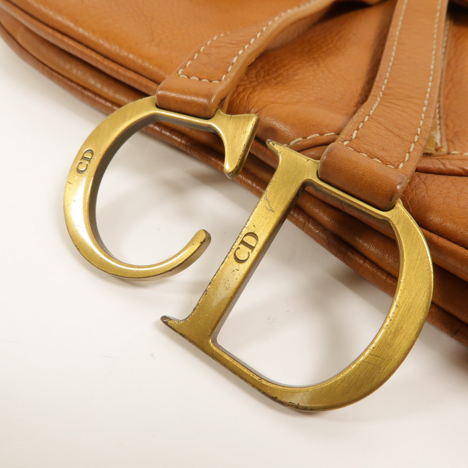 Dior 牛皮皮革Vintage Double Saddle肩背袋