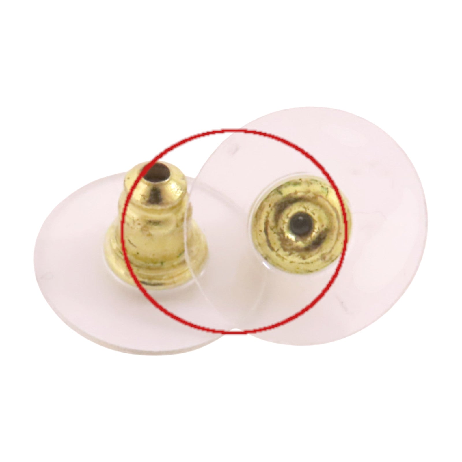 CHANEL 金屬/PVC/皮革Earrings金扣耳環