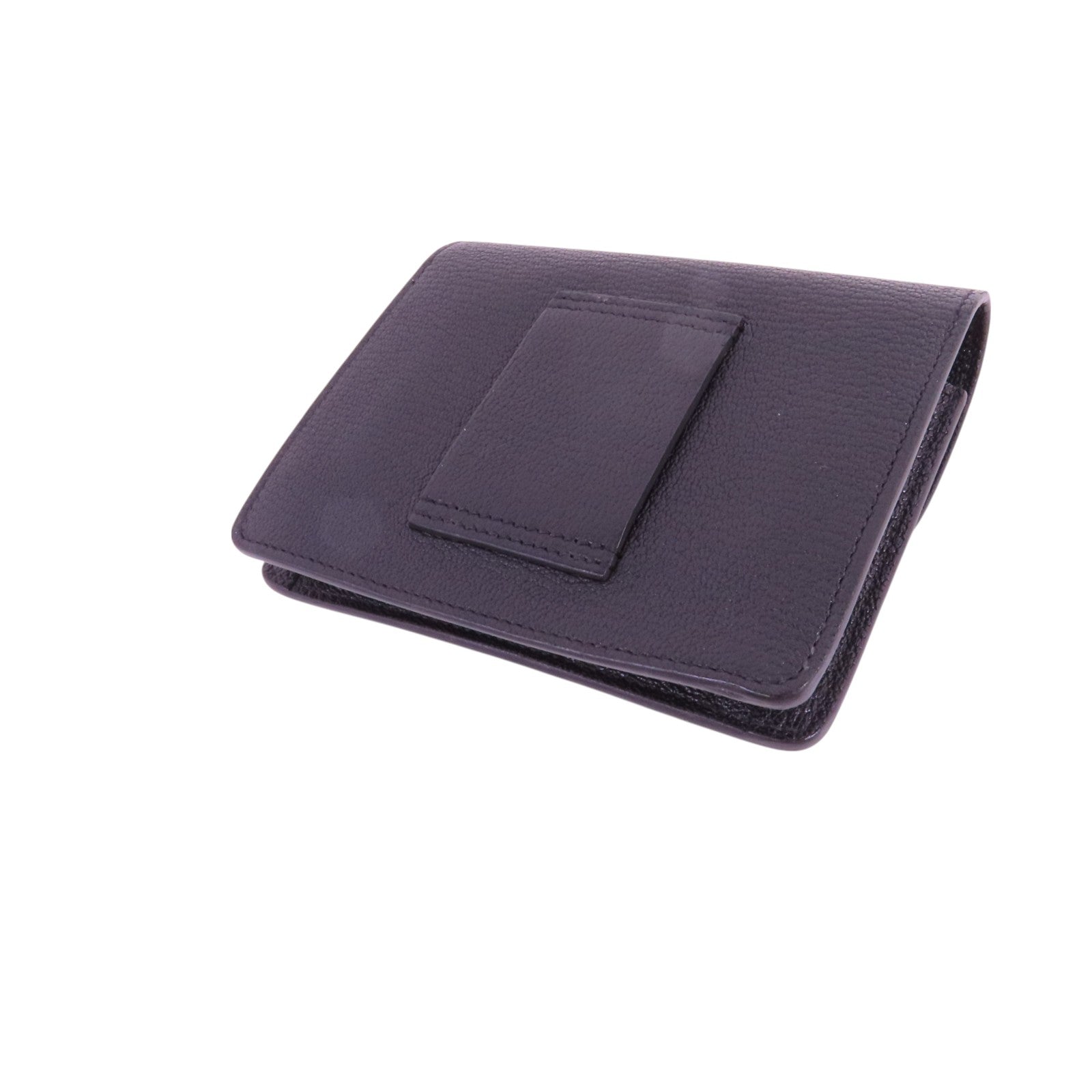 HERMES 【激減優惠】Chevre皮革Roulis Slim金扣短錢包