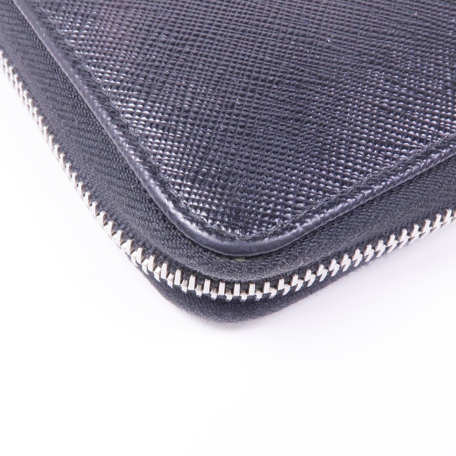 PRADA 牛皮皮革Document Holder銀扣長錢包