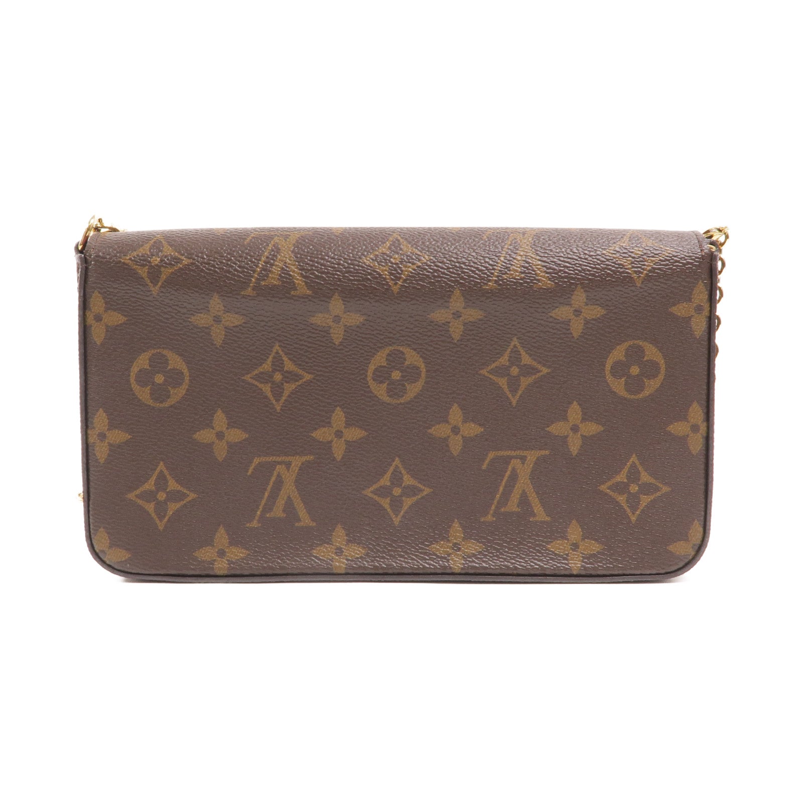 LOUIS VUITTON Monogram Pochette Felicie鏈帶肩背袋