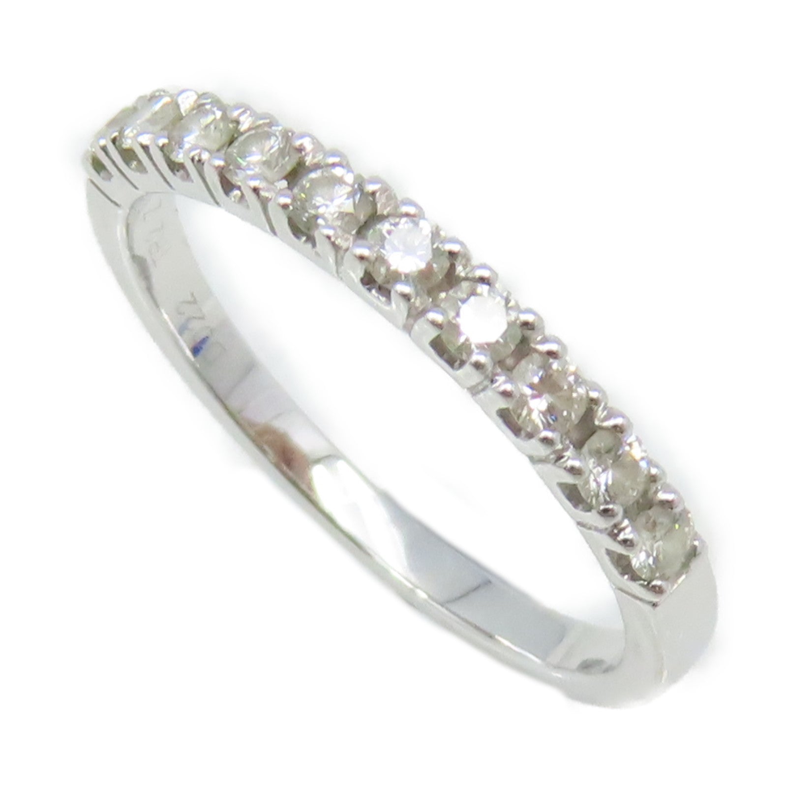 JEWELRY 【激減優惠】18K白金/0.22ct鑽石Diamond Ring戒指US#4.5