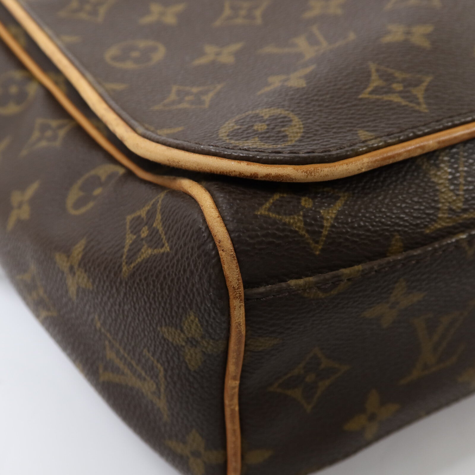 LOUIS VUITTON Monogram Abbesses金扣肩背袋棕色