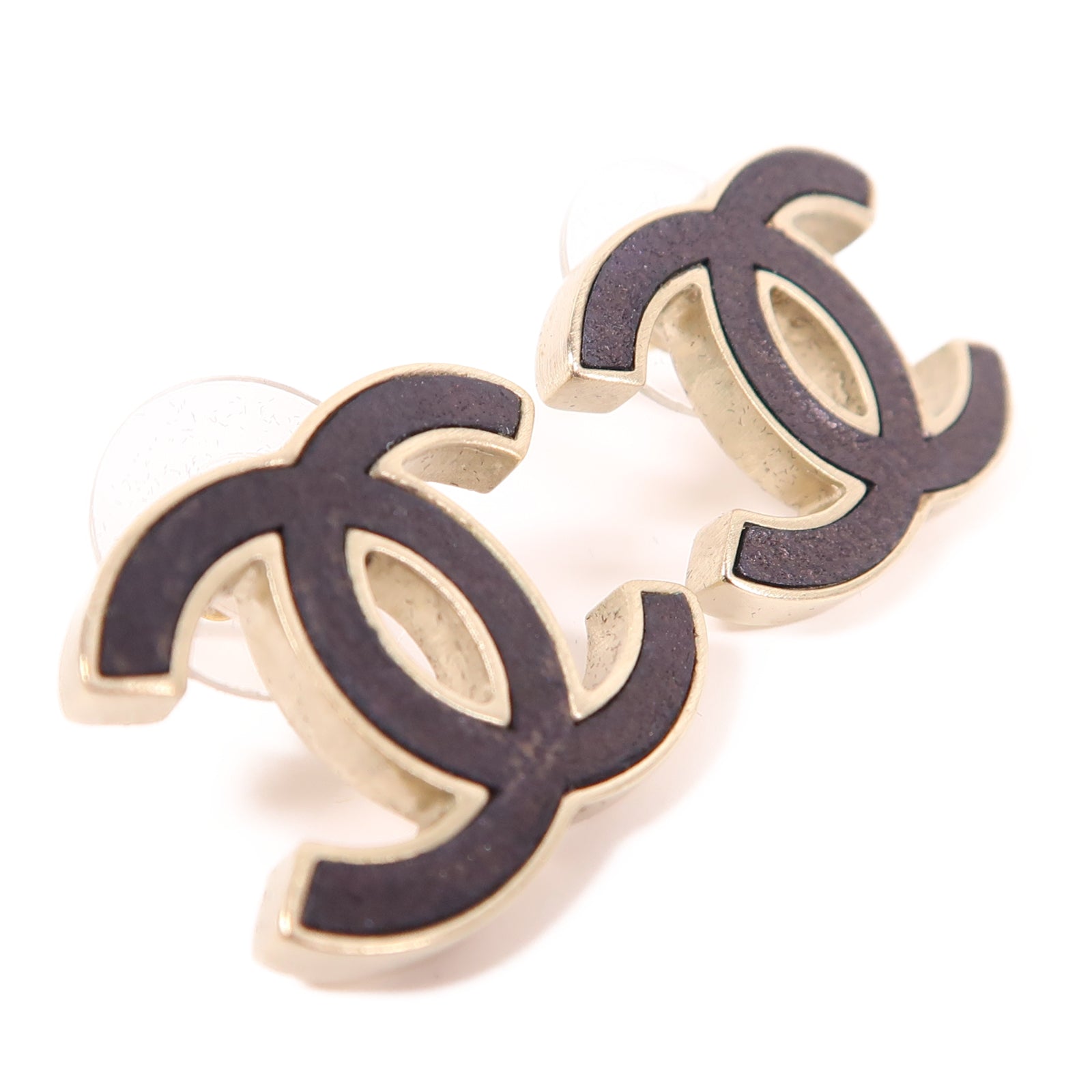 CHANEL 金屬Earring耳環黑色
