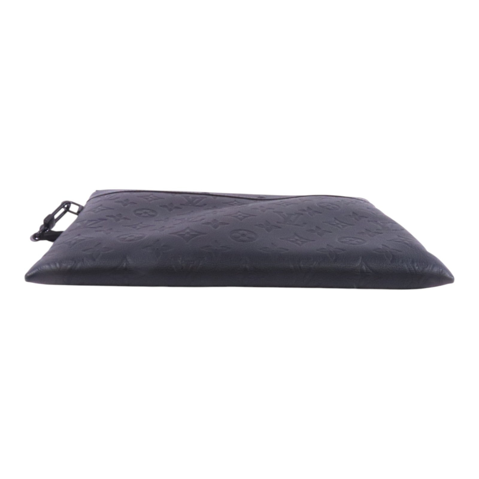 LOUIS VUITTON Monogram Shadow Pochette To-Go銀扣手拿包